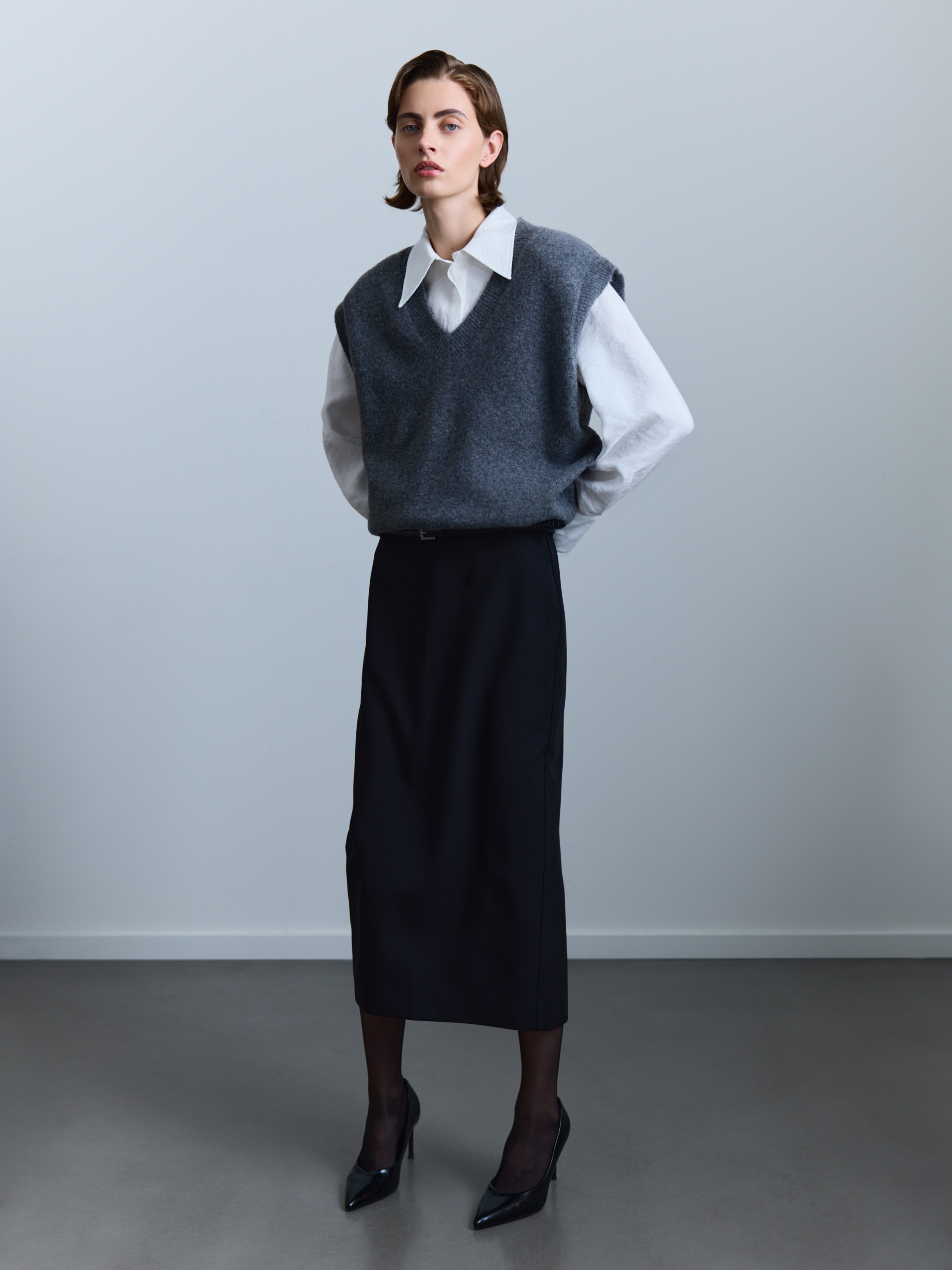 Reserved - Midi φούστα με ζώνη φωτογραφία