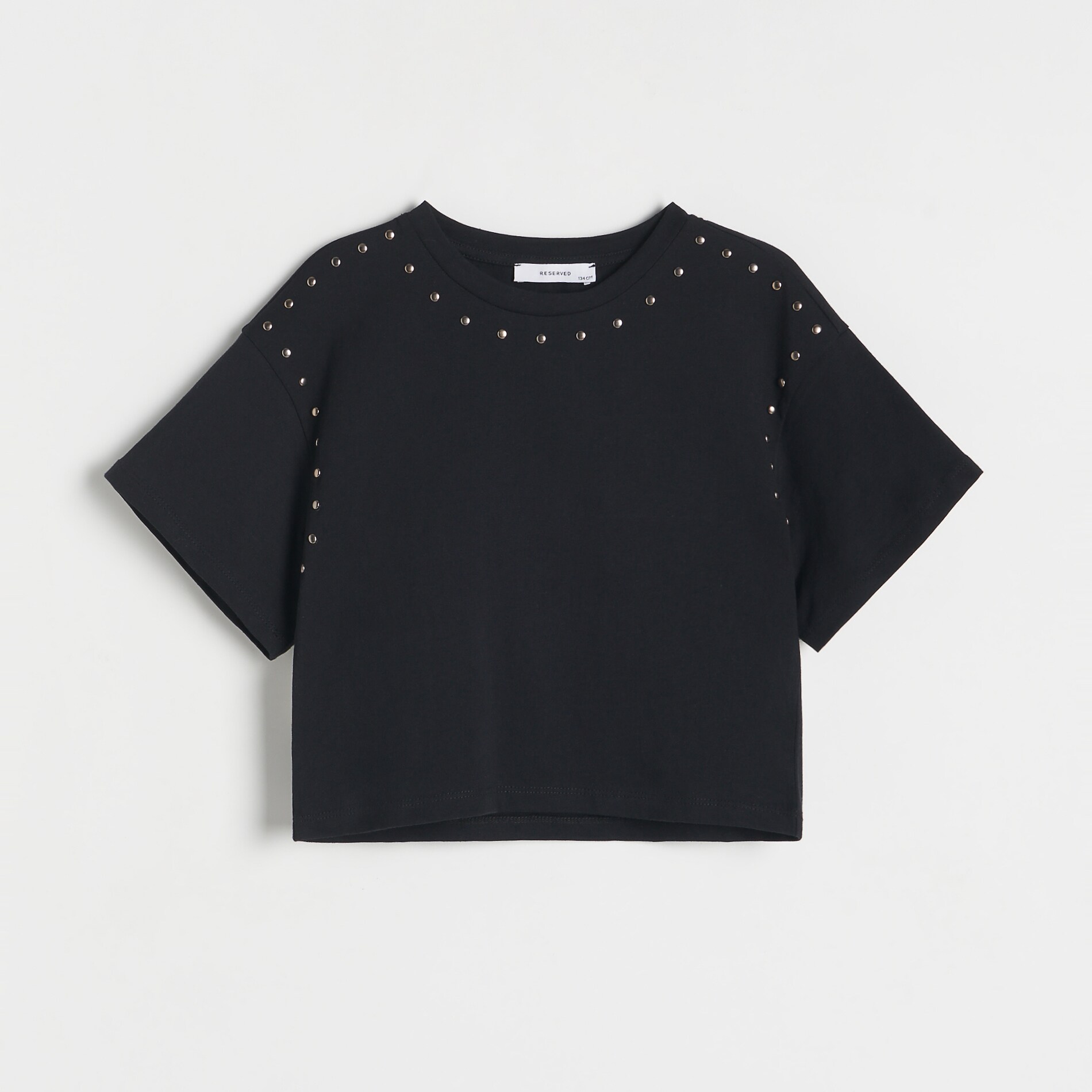 Reserved - Girls` t-shirt - Negru