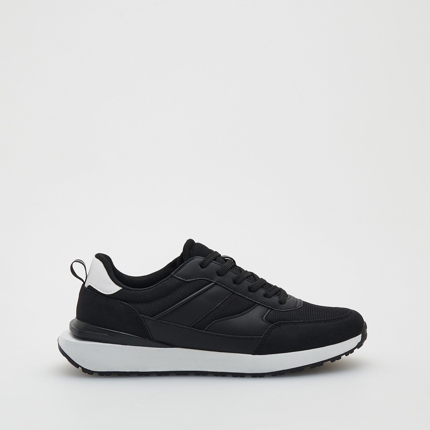 Reserved – Pantofi sport din materiale combinate – Negru accessories imagine noua 2022