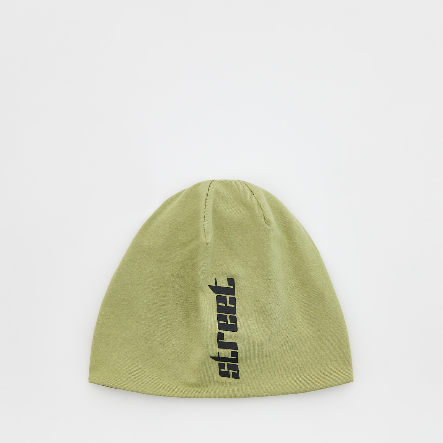 E-shop Reserved - Bavlnená čiapka beanie s nápisom - Khaki