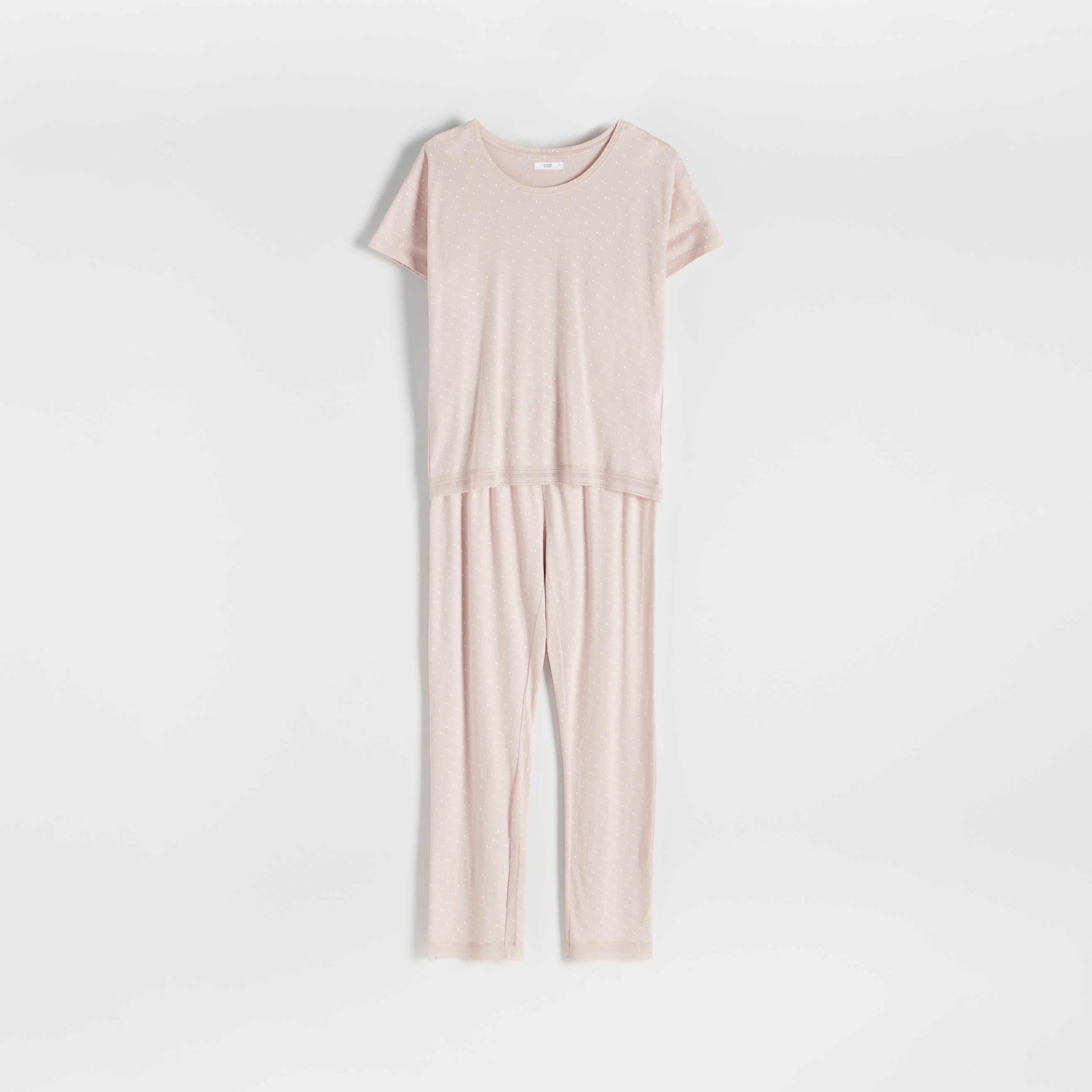 Levně Reserved - Dvoudílná pyžamová souprava - Růžová