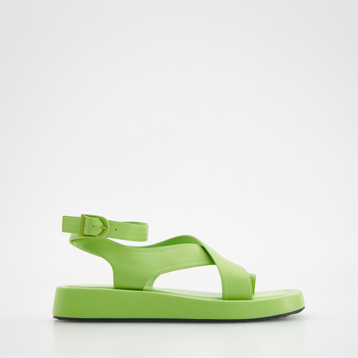 Reserved – Sandale cu talpă dreaptă – Verde accessories imagine noua 2022