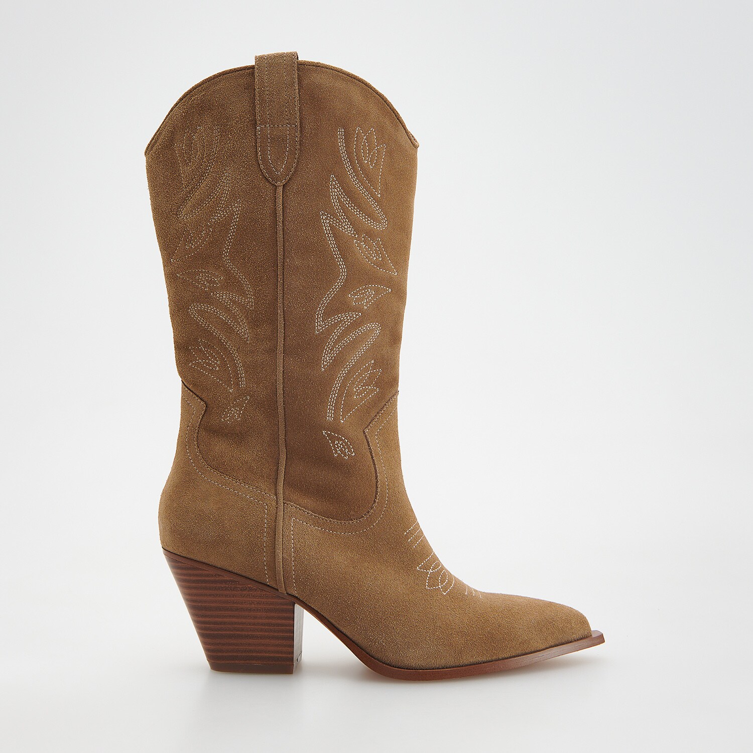 Reserved – Cizme cowboy din piele întoarsă – Maro accessories imagine noua 2022