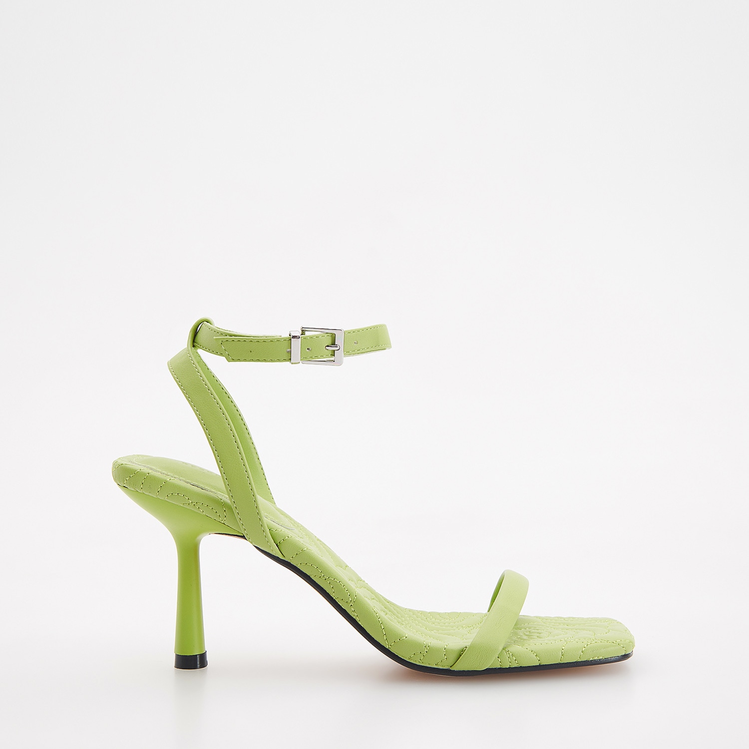 E-shop Reserved - Sandále na vysokom opätku - Zelená