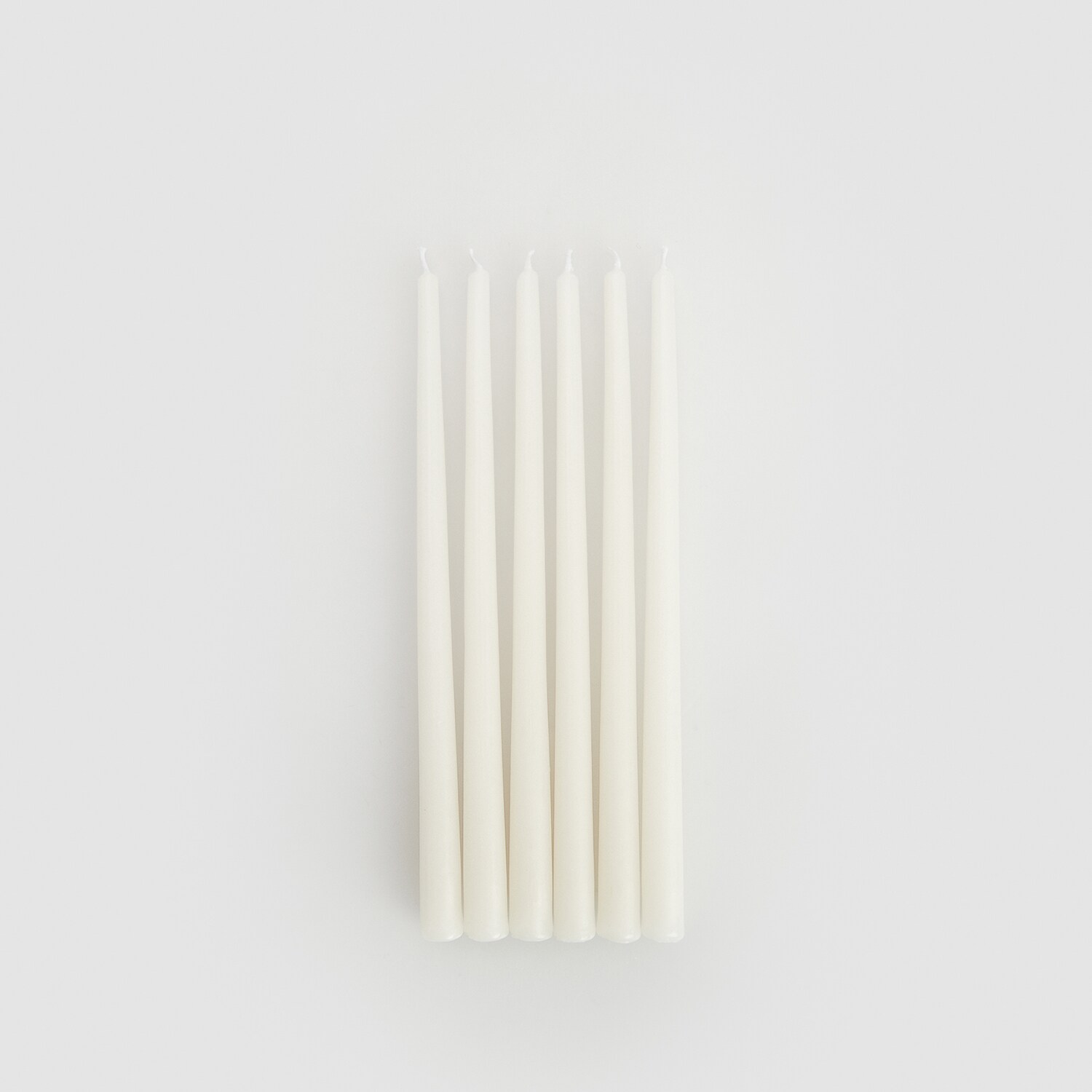 Reserved – Set de 6 lumânări conice – Alb alb imagine noua 2022