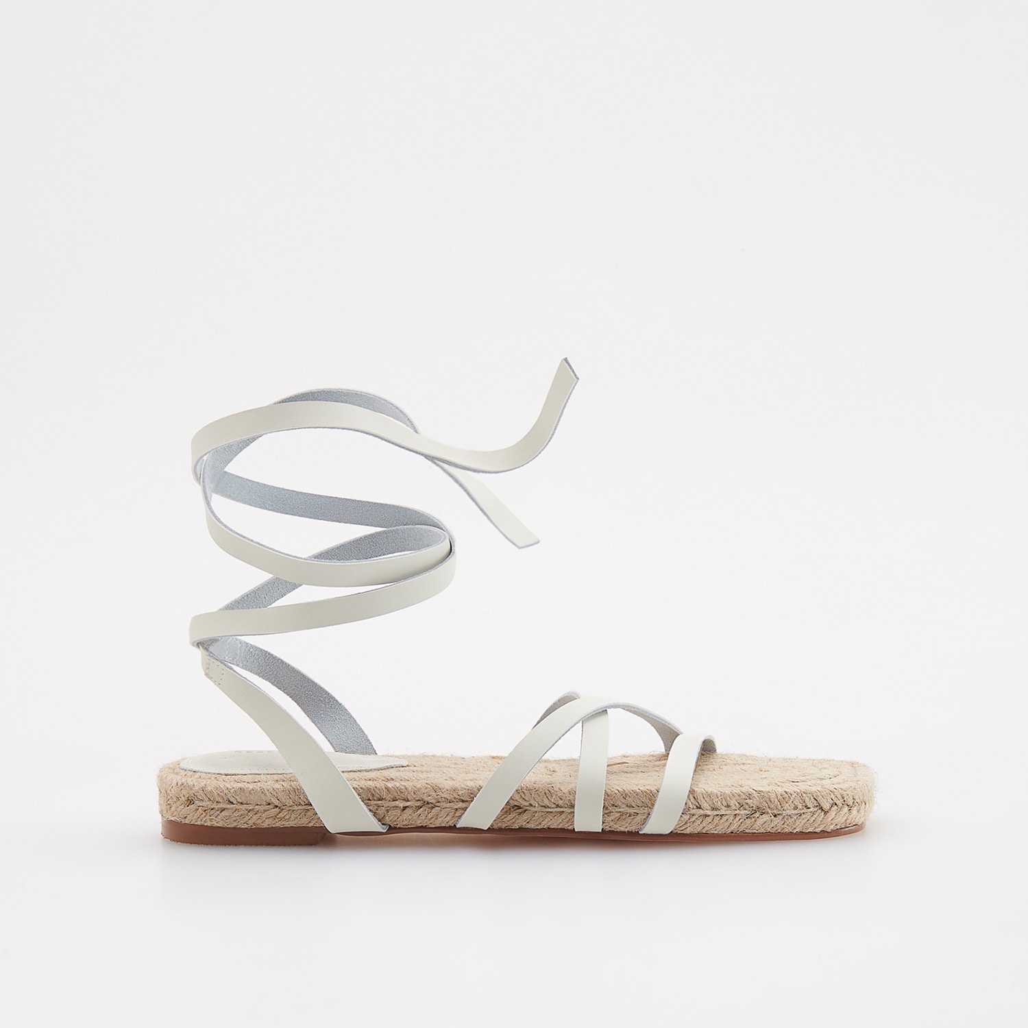 Reserved - Sandale cu șireturi - Ivory