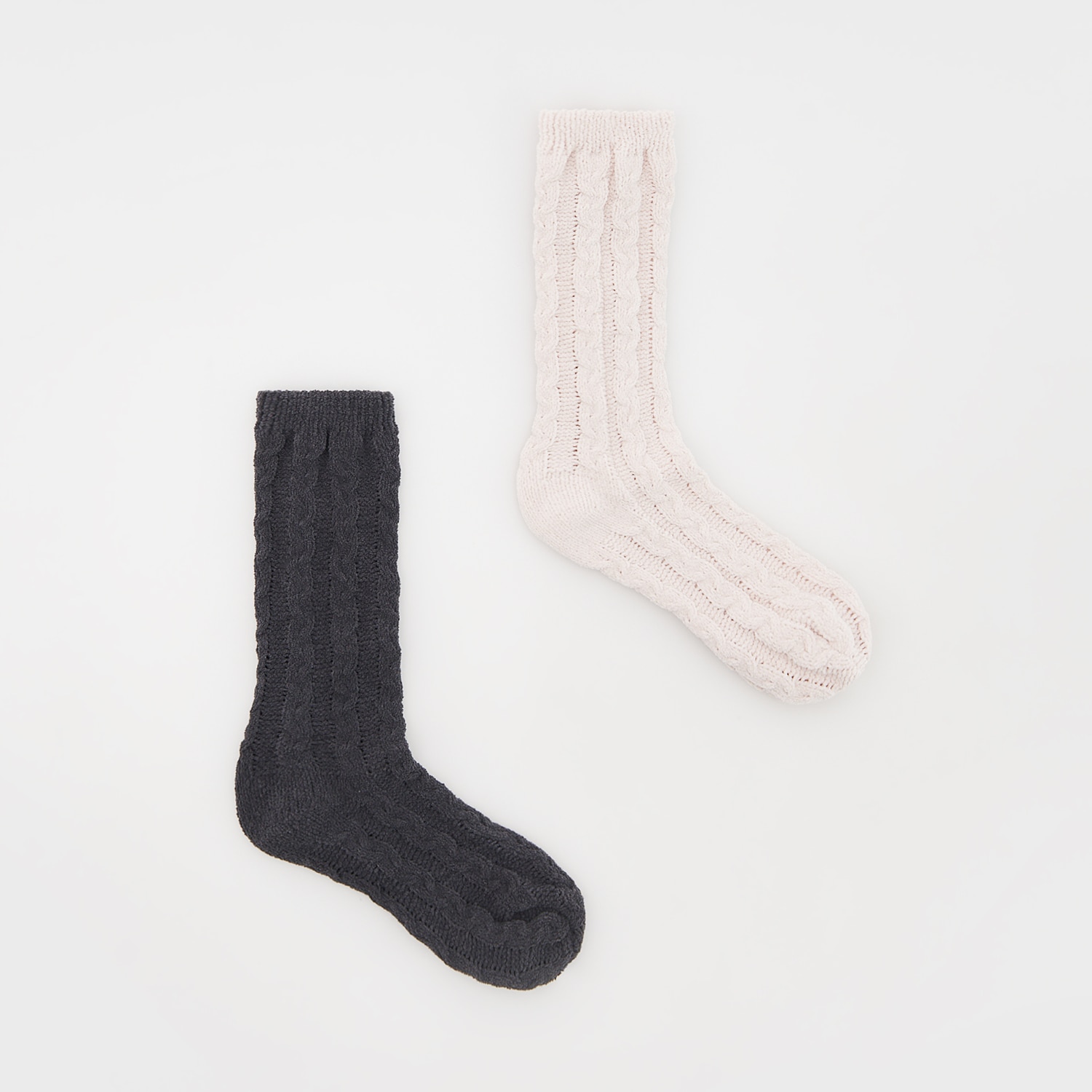 E-shop Reserved - Mäkké úpletové ponožky - Šedá