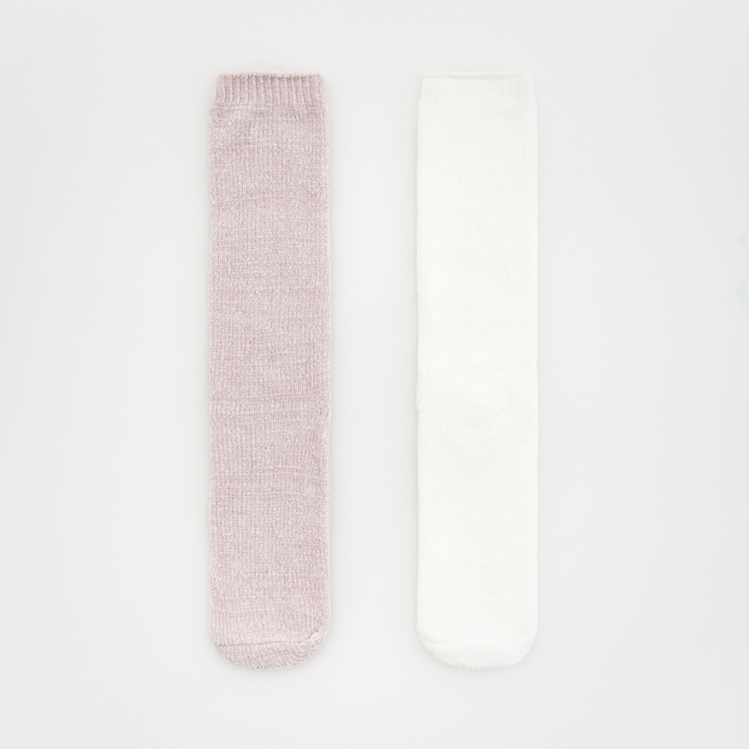 E-shop Reserved - Súprava 2 párov dlhých ponožiek - Ružová