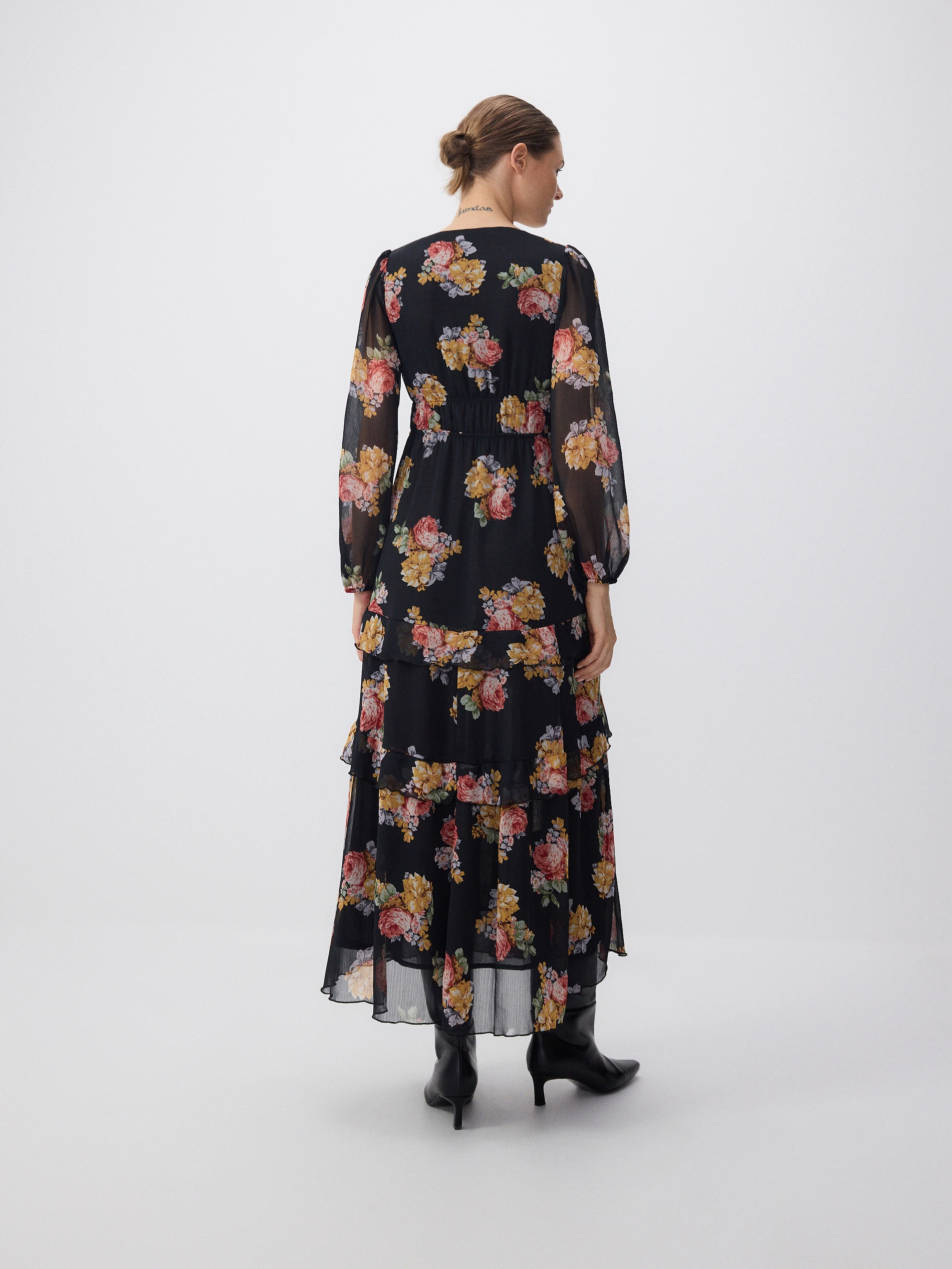 Reserved - Sukienka maxi w kwiatowy wzór - wielobarwny