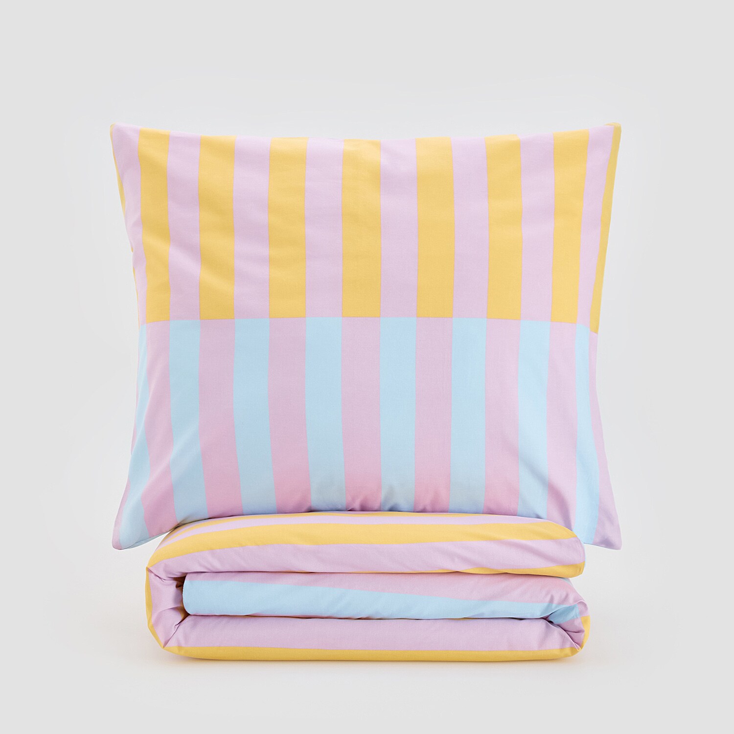 Reserved – Set lenjerie de pat din bumbac, cu dungi – Violet bedclothes imagine noua gjx.ro