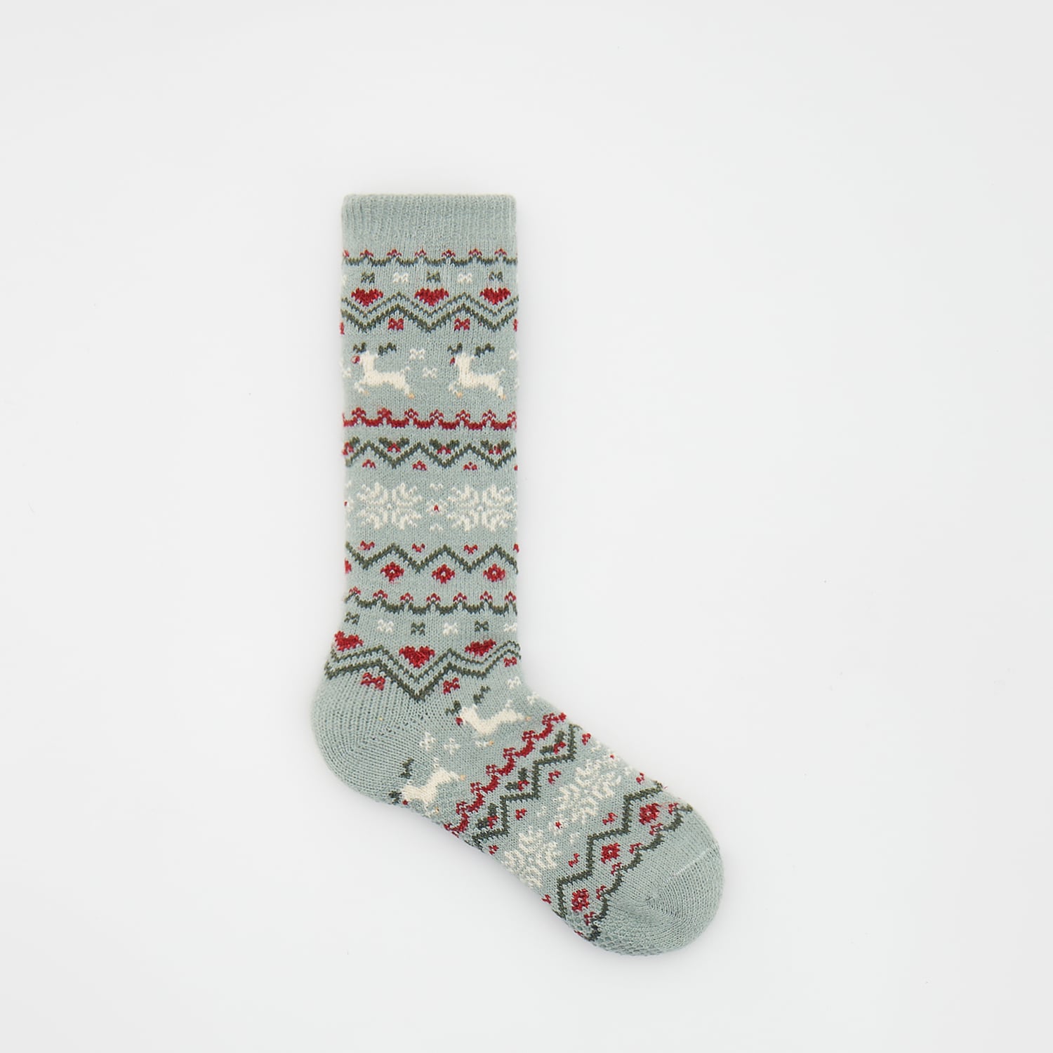 E-shop Reserved - Ponožky s vianočným motívom - Zelená