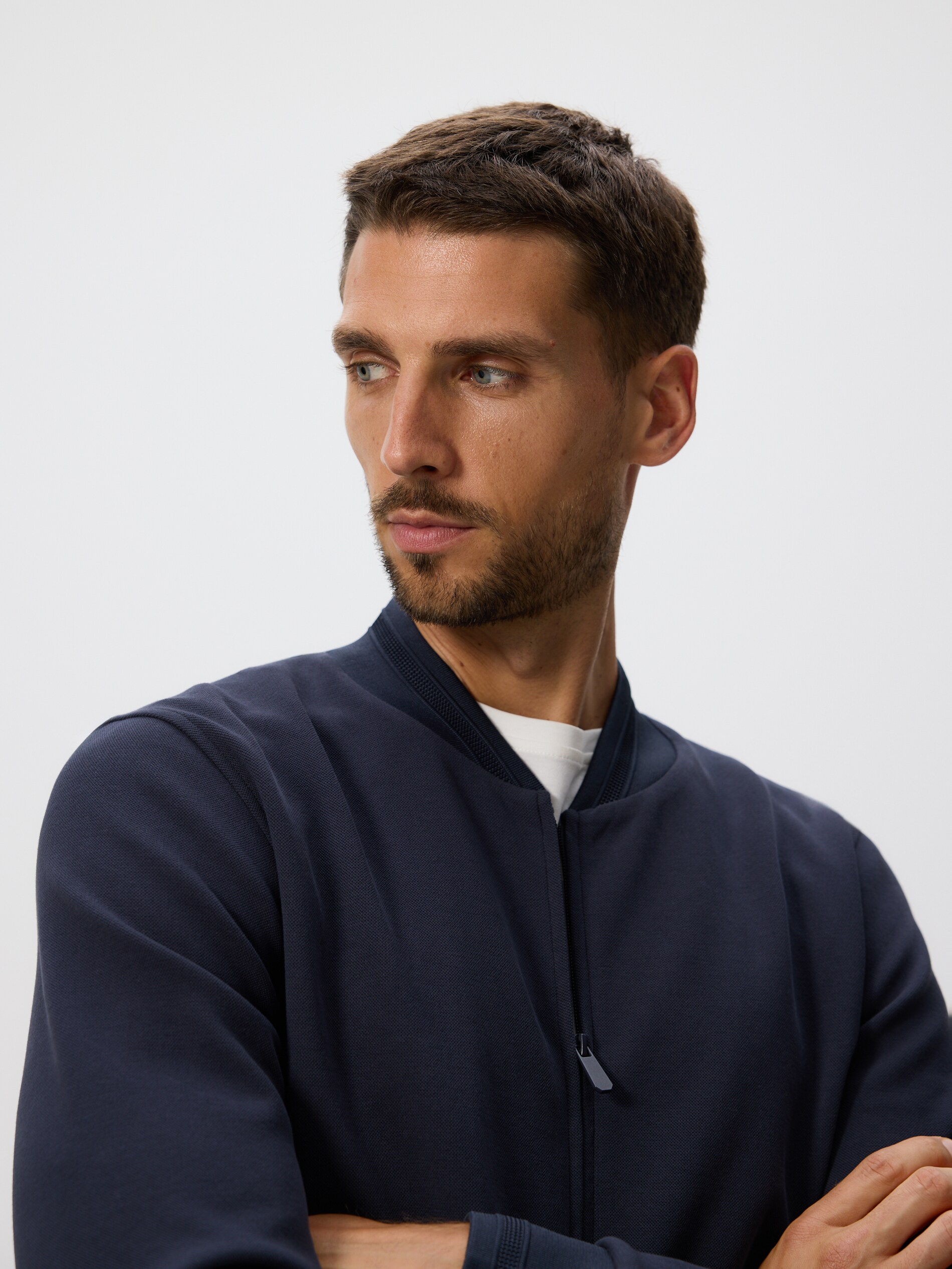Reserved - Sudadera bomber - antracita