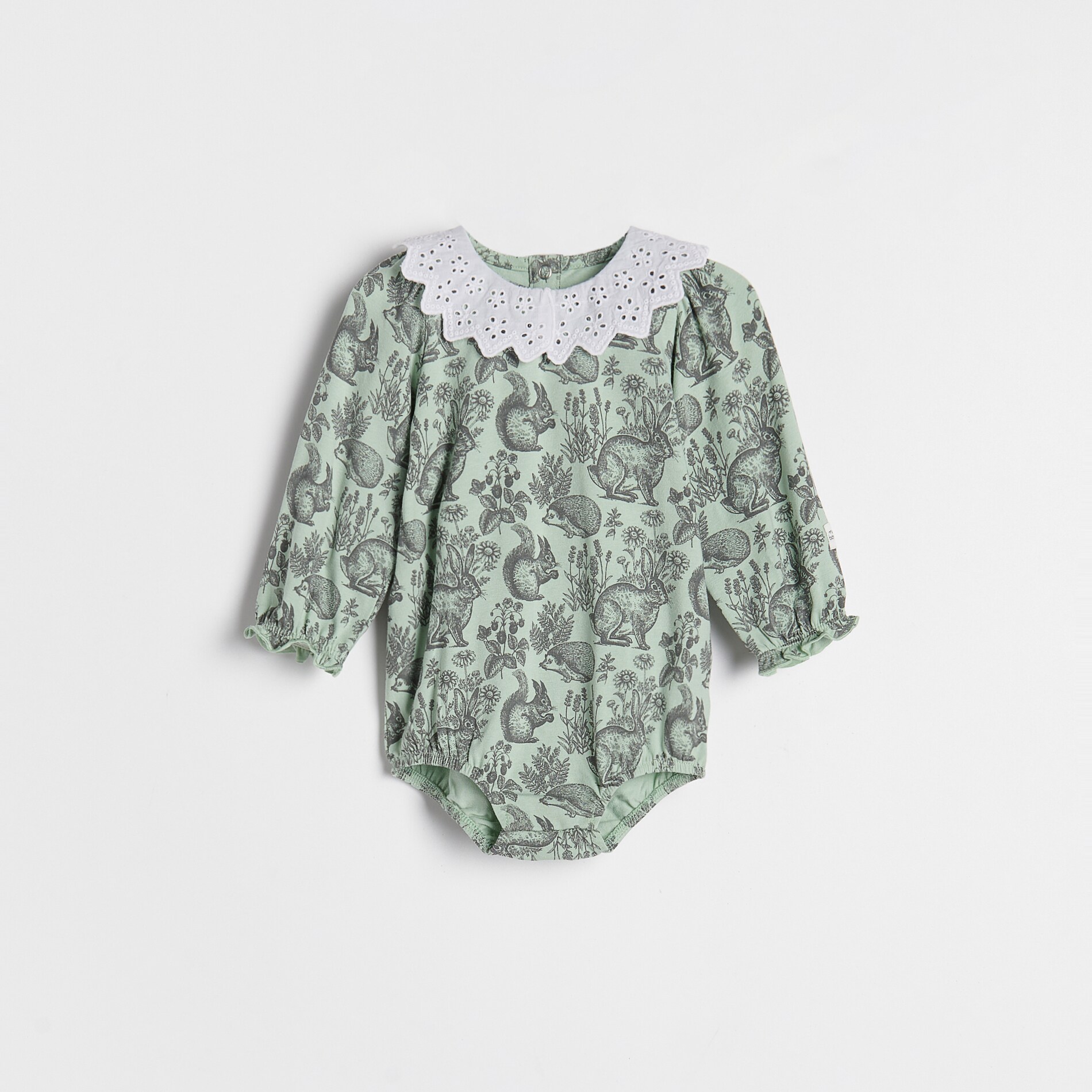Reserved – Babies` body suit – Verde Babies` imagine noua 2022