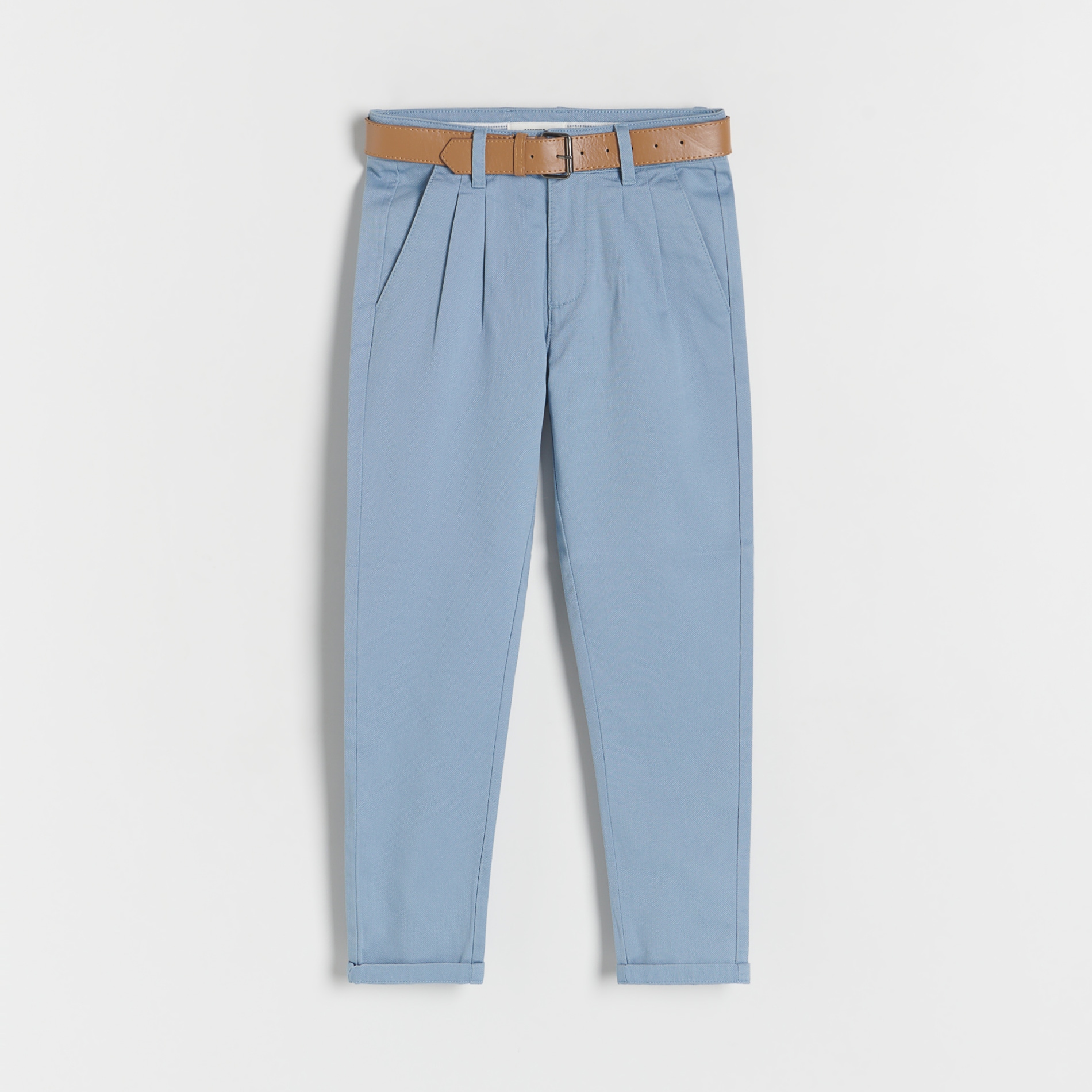 Reserved - Boys` trousers & belt - Albastru