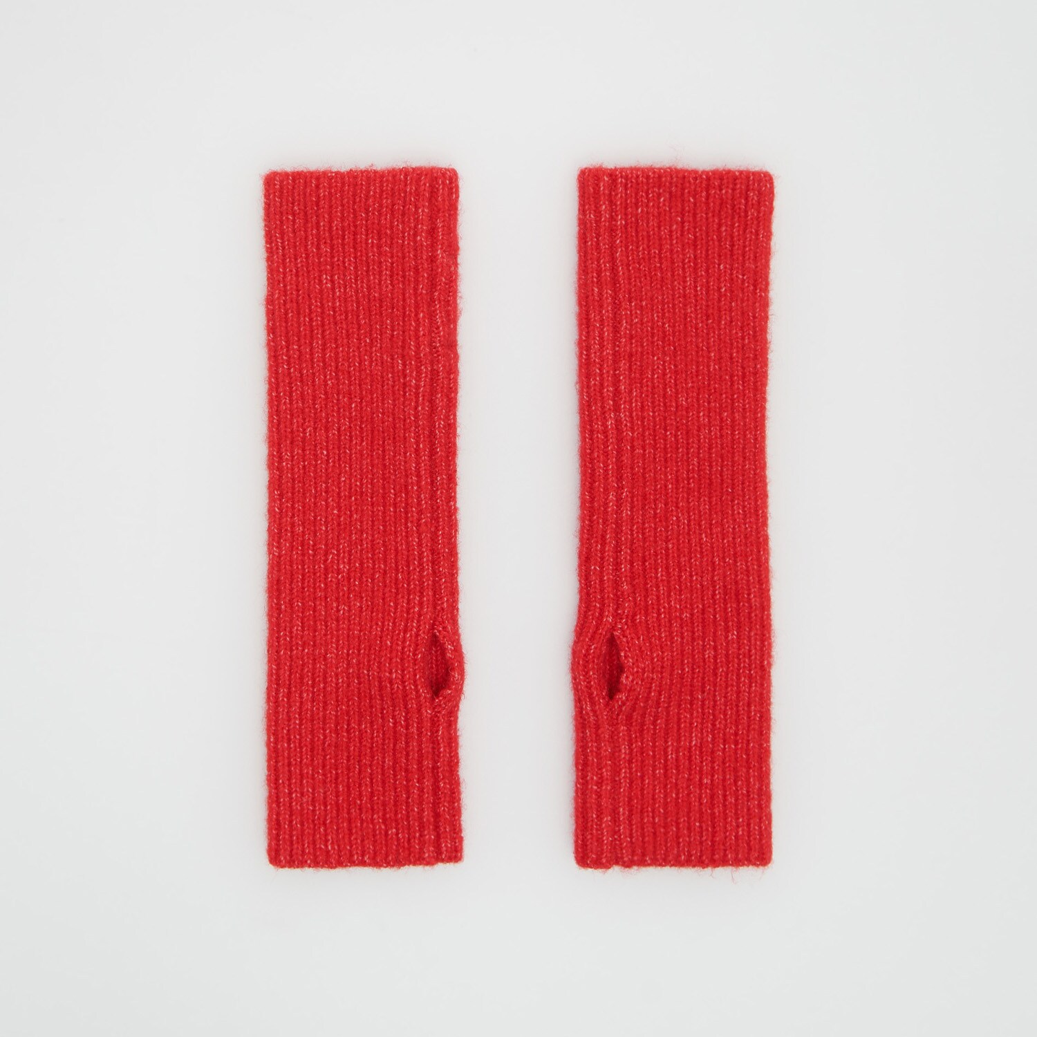 Reserved – Mănuși fără degete, din jerseu – Roșu Accessories imagine noua gjx.ro