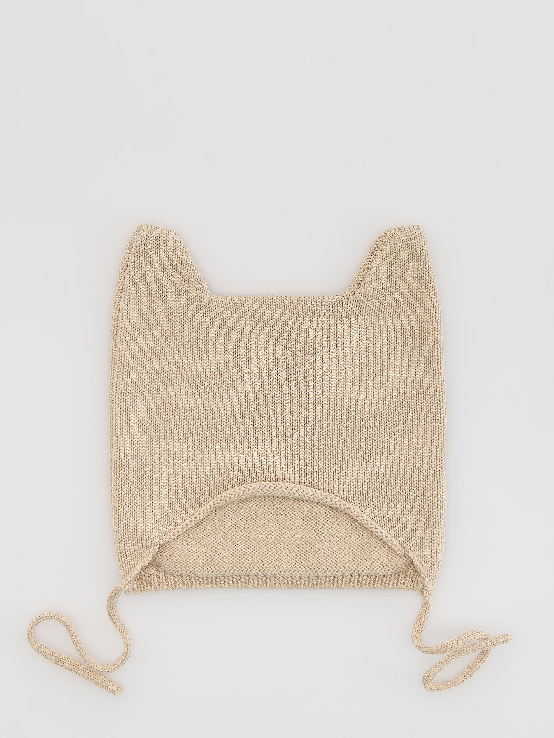 Reserved - Πλεκτό μάλλινο καπέλο με αυτιά φωτογραφία