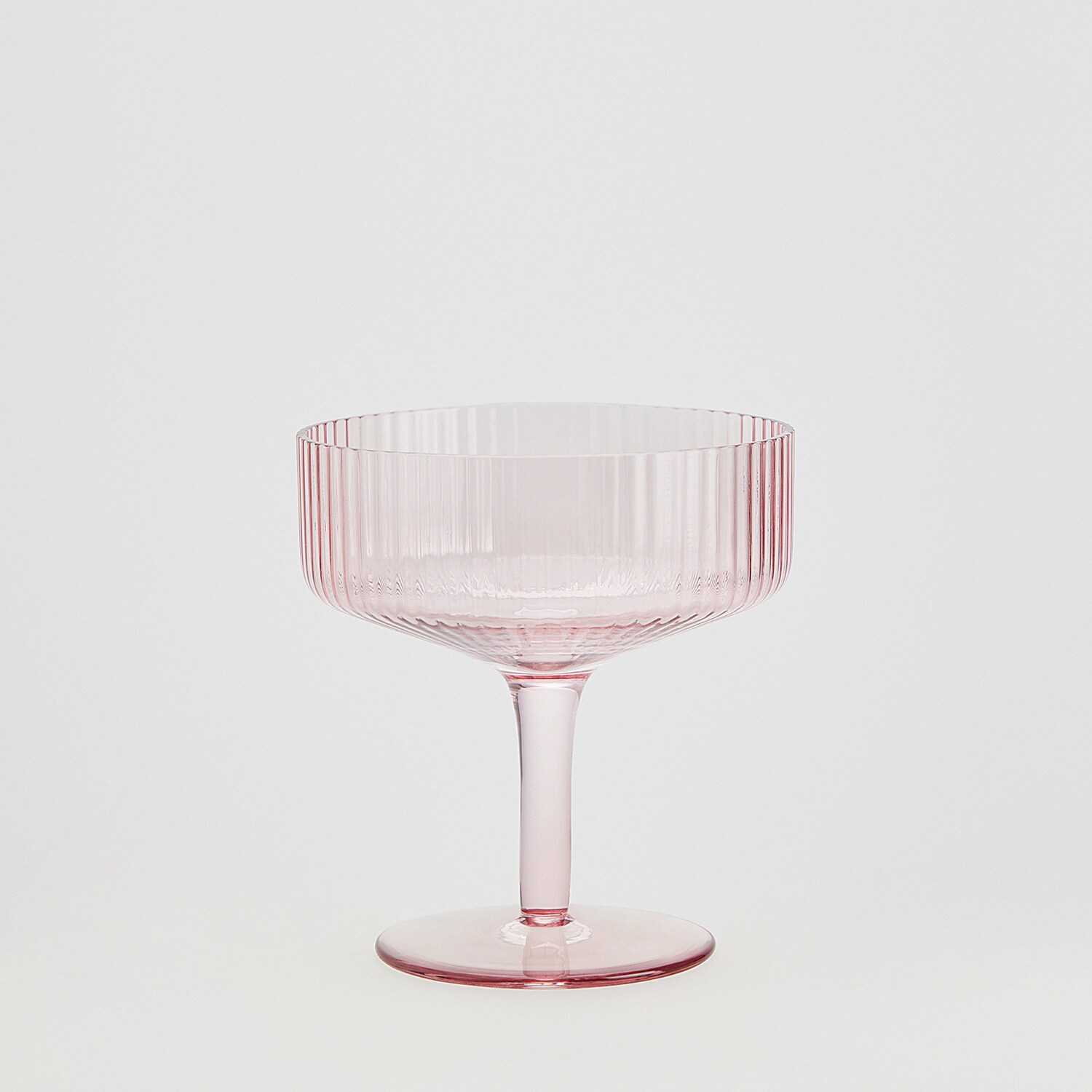 Reserved – Pahar pentru vin spumant, canelat – Roz canelat imagine noua 2022
