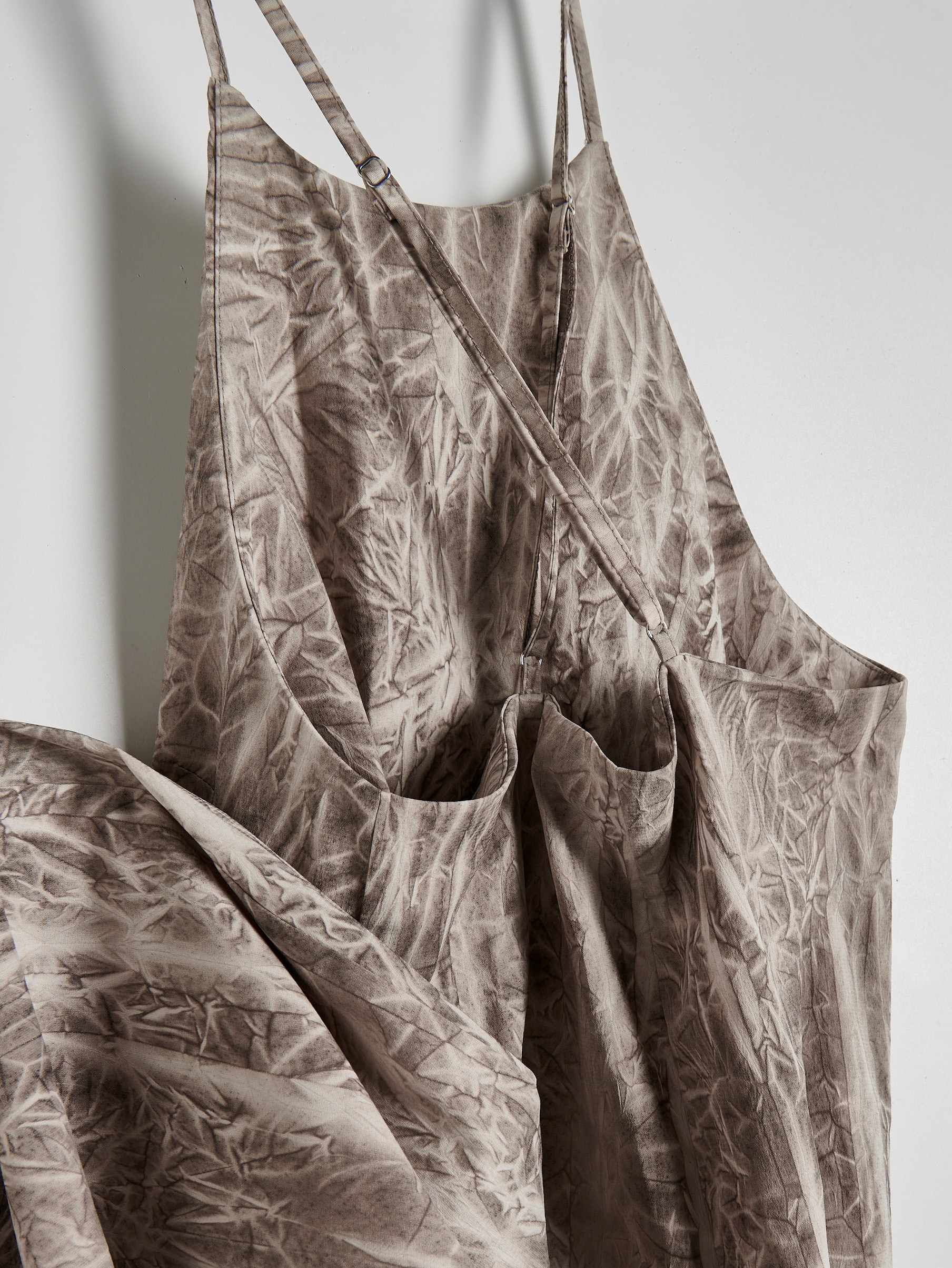 Reserved - Vestido tie-dye - beige
