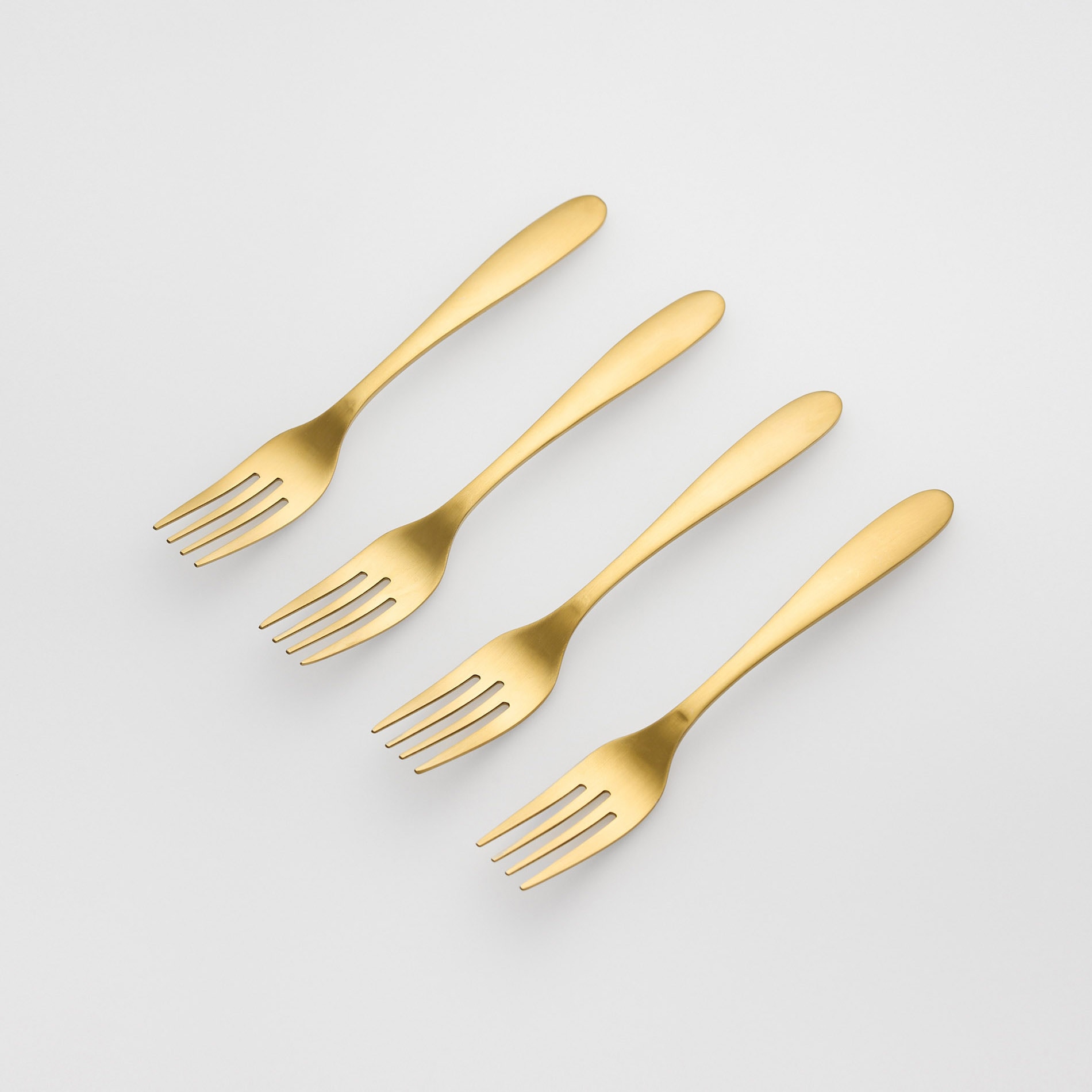 Reserved - Set de 4 furculițe - Auriu