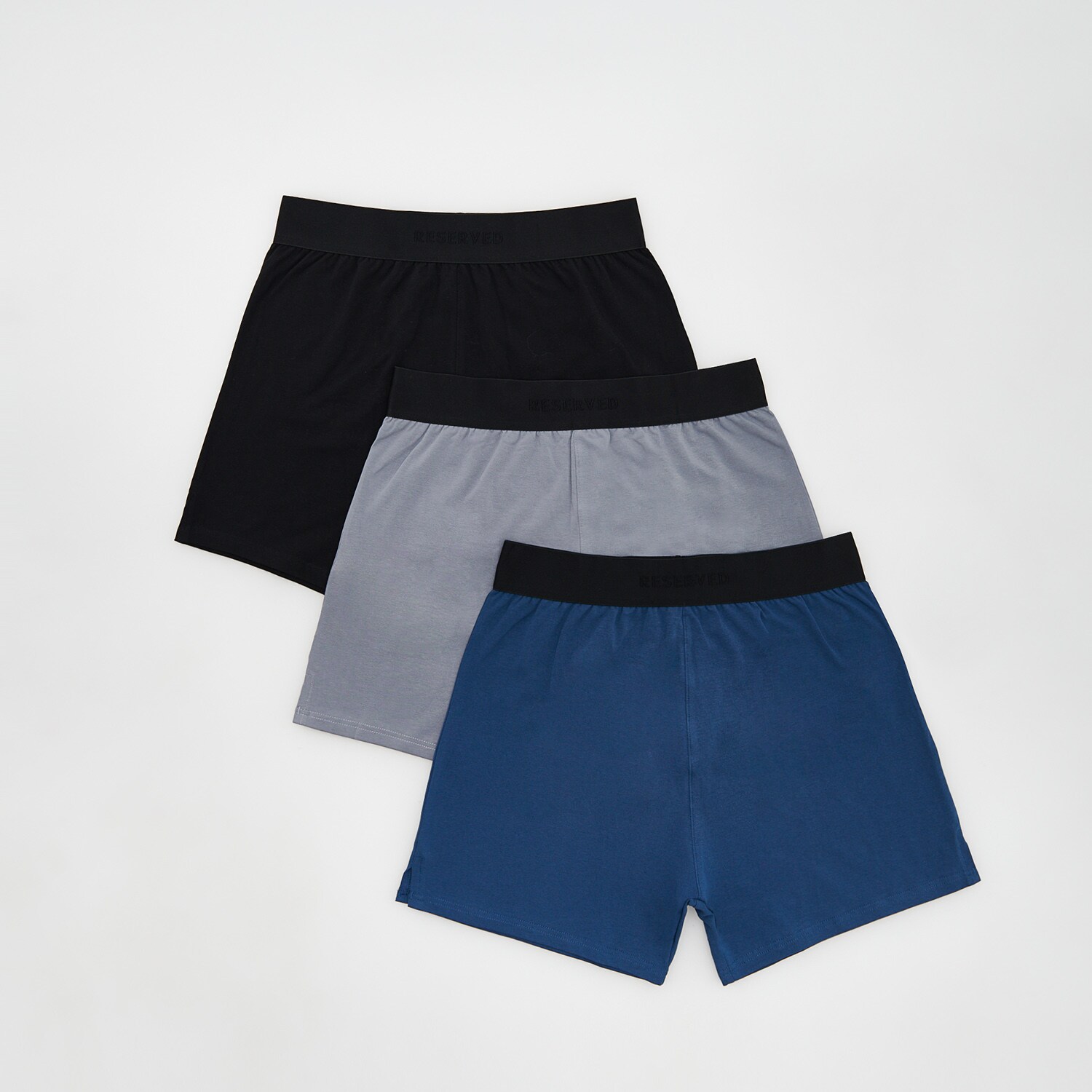 Reserved – Set de 3 perechi de boxeri Loose Knitted – Albastru Accessories imagine noua gjx.ro