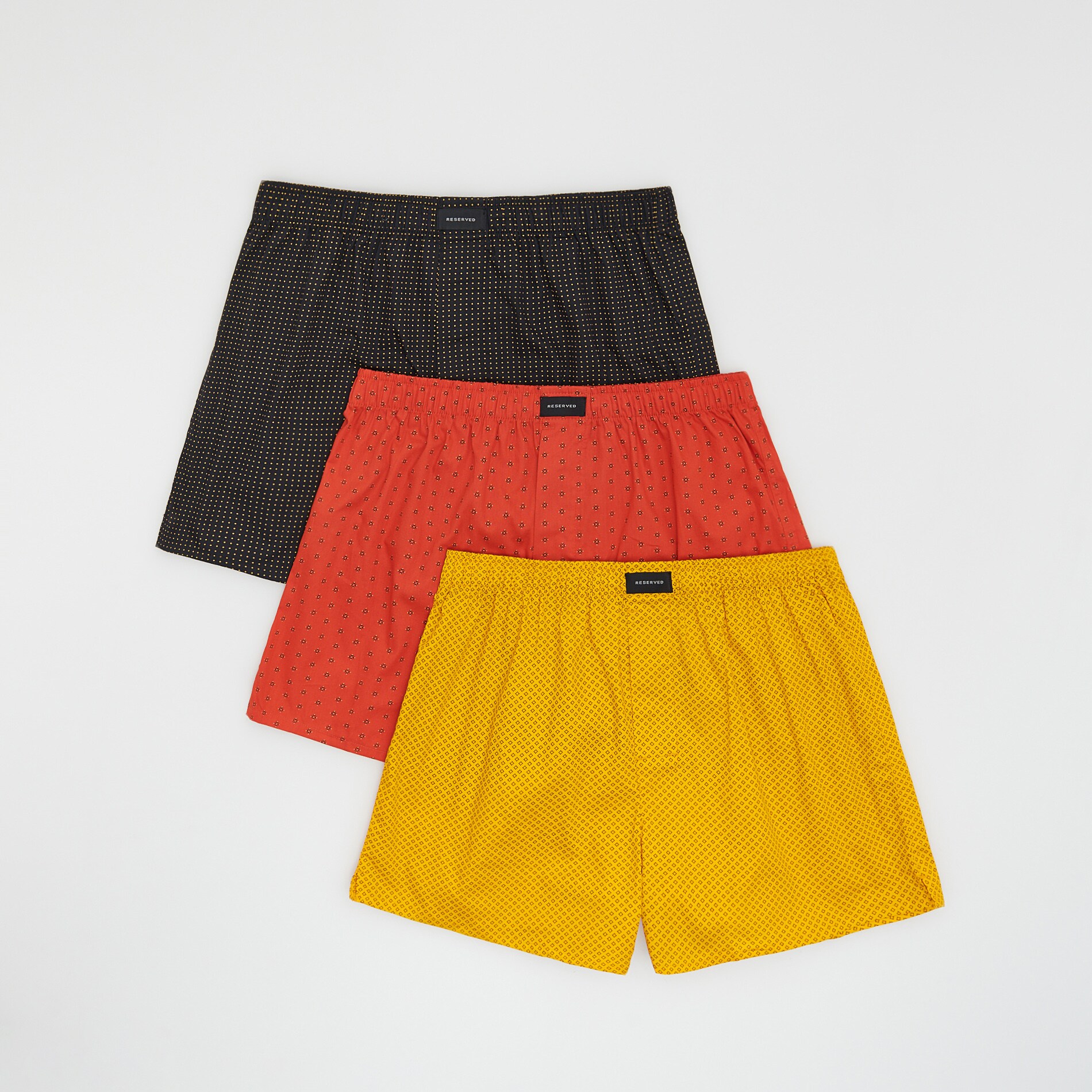 Reserved – Set de 3 perechi de boxeri loose – Galben accessories imagine noua 2022