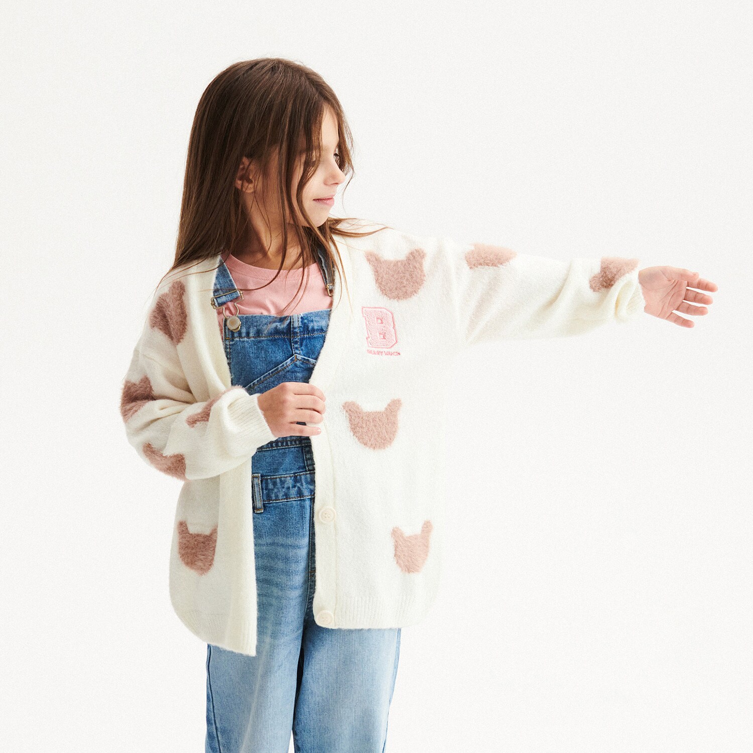 Reserved – Girls` sweater – Ivory Girl imagine noua 2022