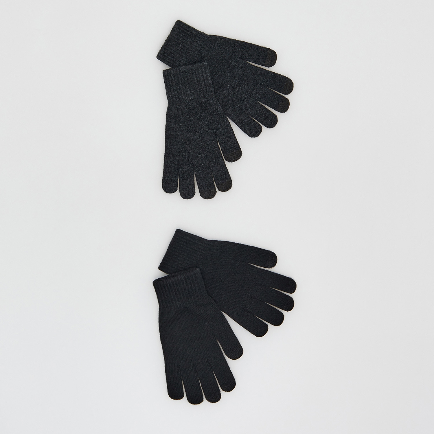 Reserved – Set de 2 perechi de mănuși – Negru accessories imagine noua 2022