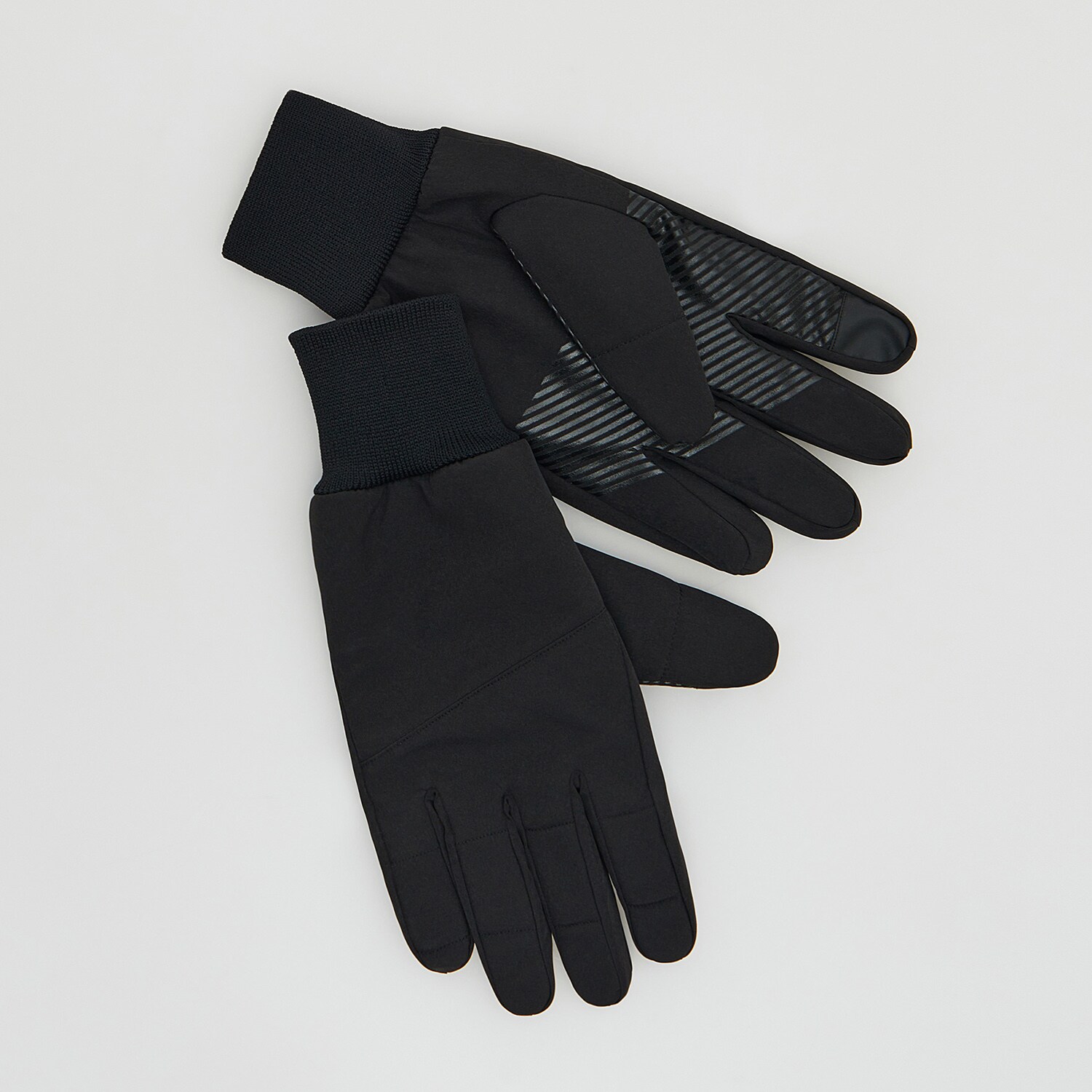Reserved – Mănuși din materiale combinate – Negru accessories imagine noua 2022