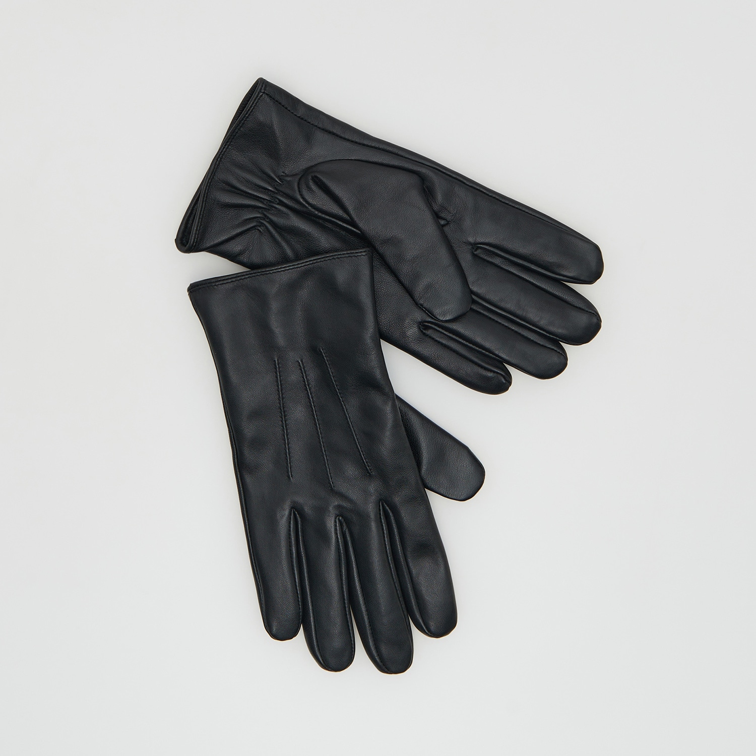 Reserved – Mănuși din piele – Negru accessories imagine noua 2022