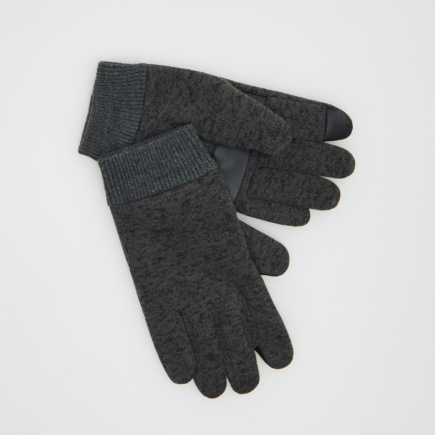 Reserved – Mănuși din materiale combinate – Gri accessories imagine noua 2022