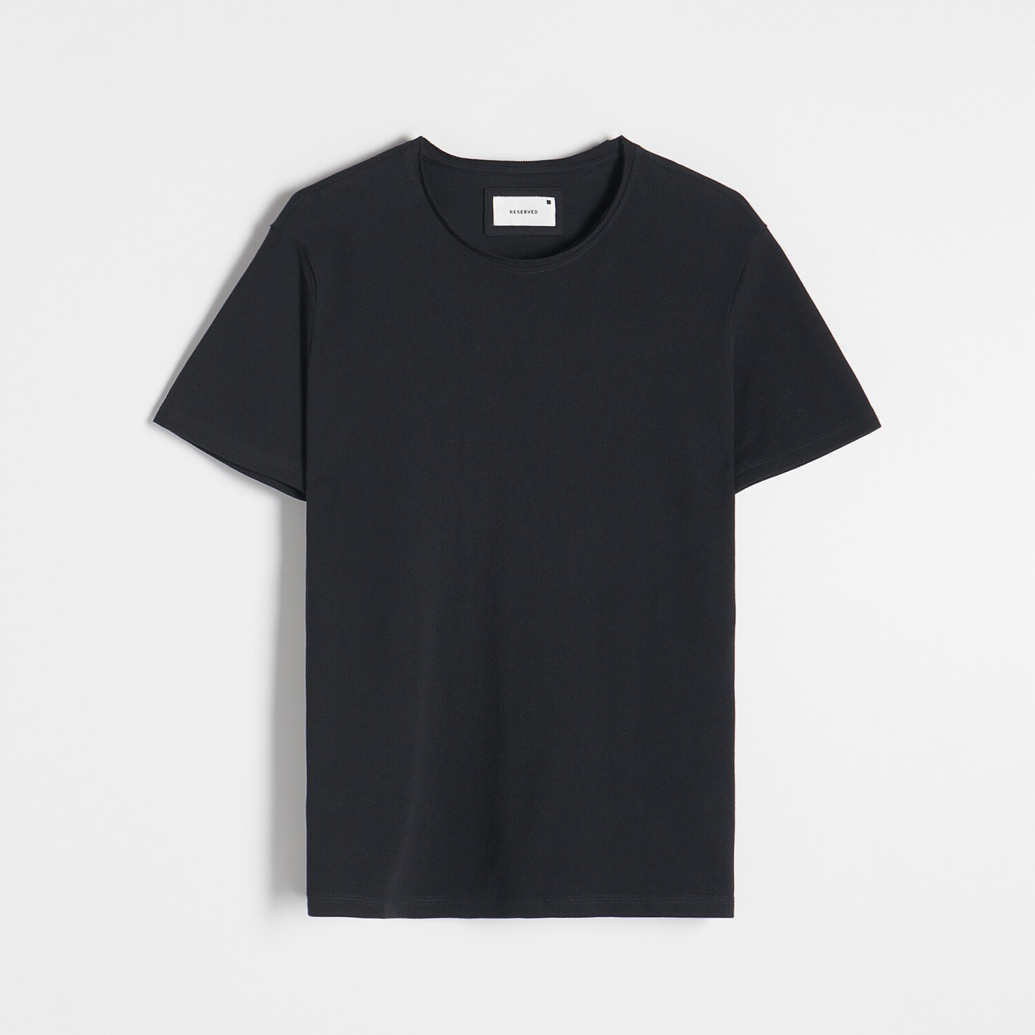 Reserved – Tricou regular din jerseu piqué – Gri clothes imagine noua 2022