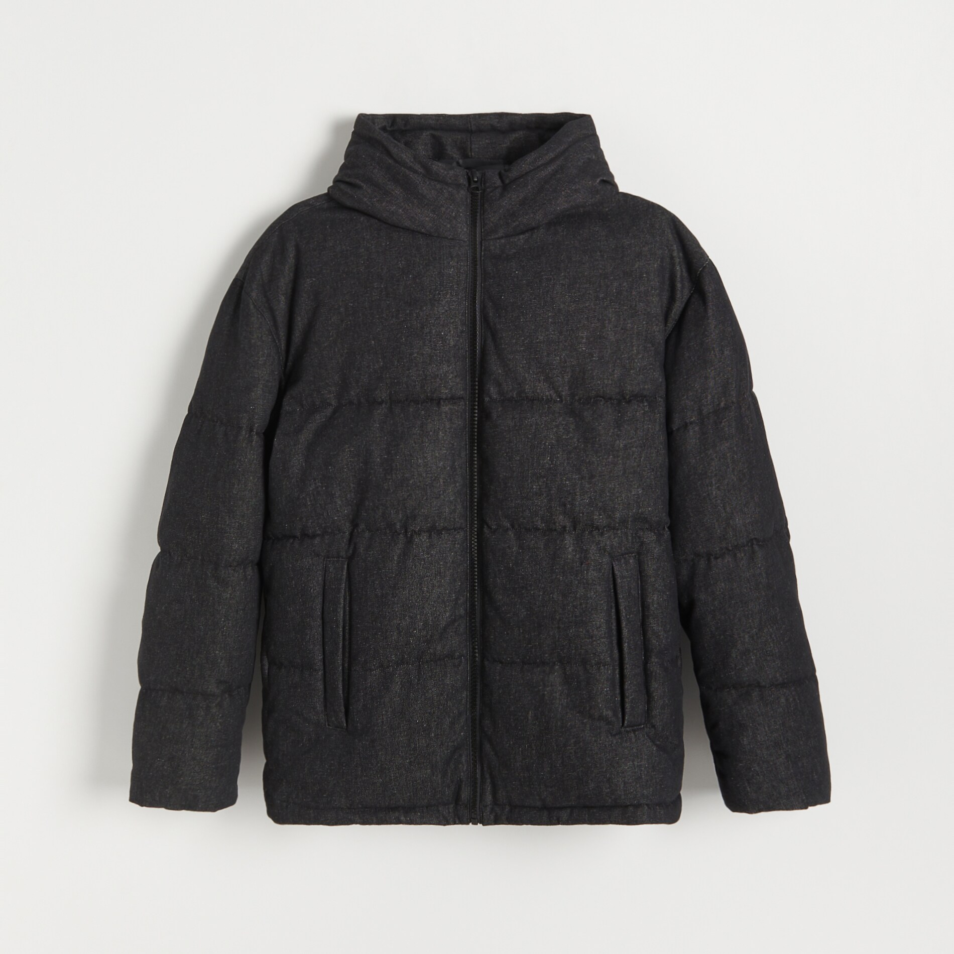 Reserved – Geacă din denim – Negru and imagine noua 2022