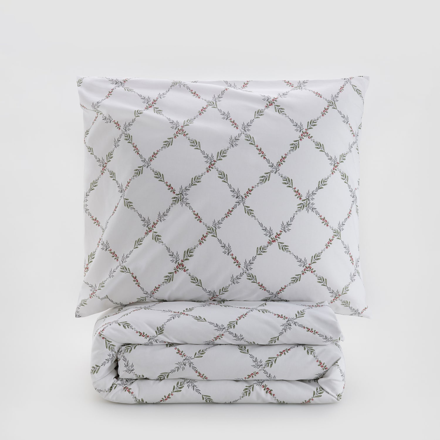 E-shop Reserved - Vzorovaná bavlnená posteľná súprava - Viacfarebná