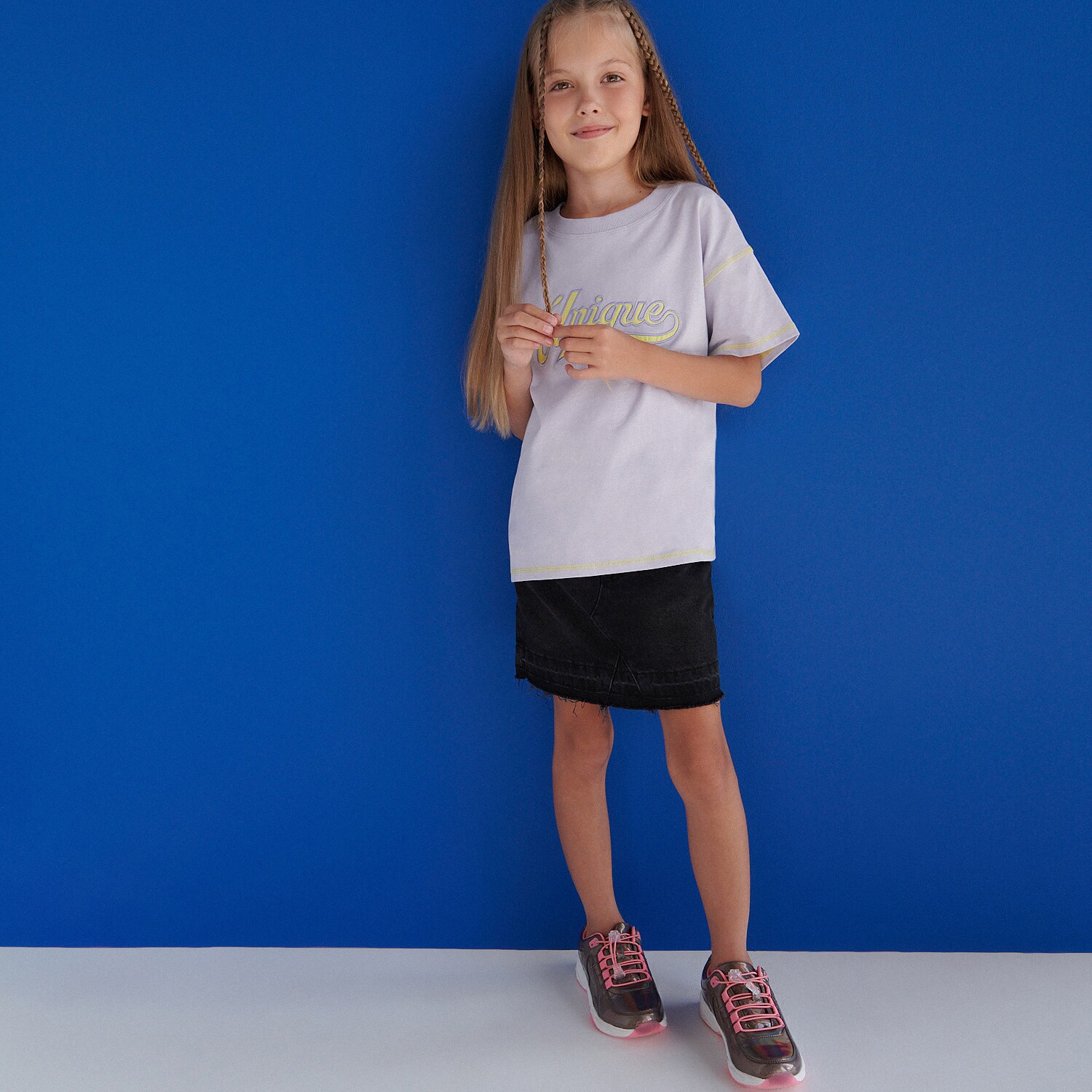 Reserved – Fustă mini de blugi – Negru Blugi imagine noua 2022