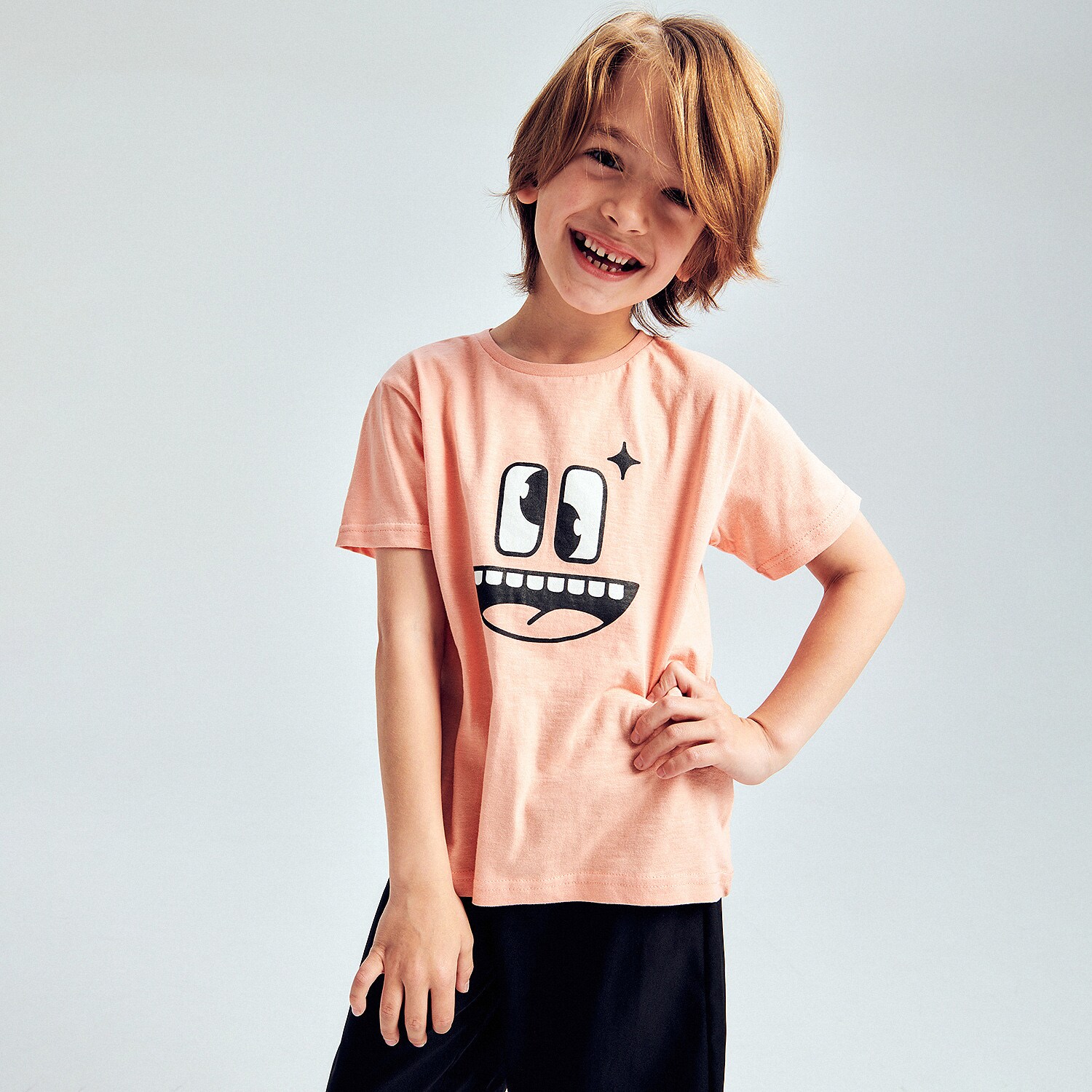 Reserved – Tricou din bumbac cu imprimeu – Oranj Boy imagine noua 2022