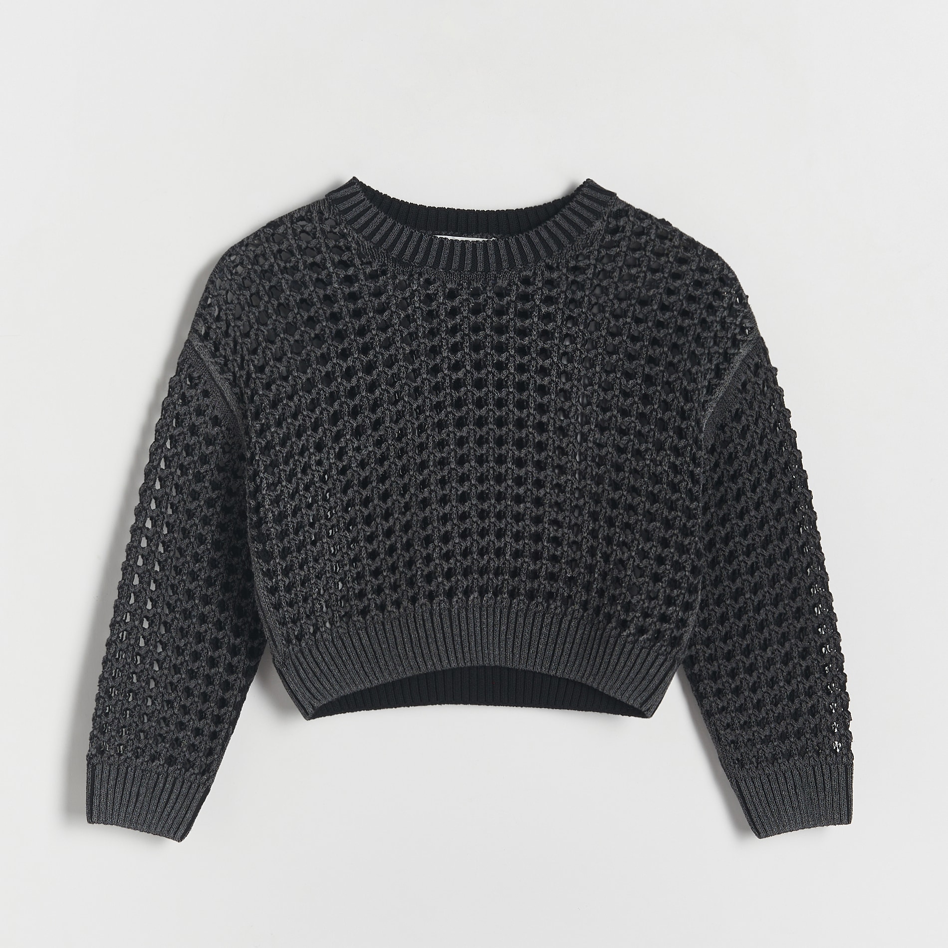 Reserved - Girls` sweater - Negru