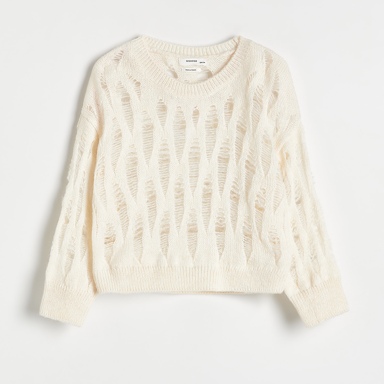 Reserved - Girls` sweater - Ivory