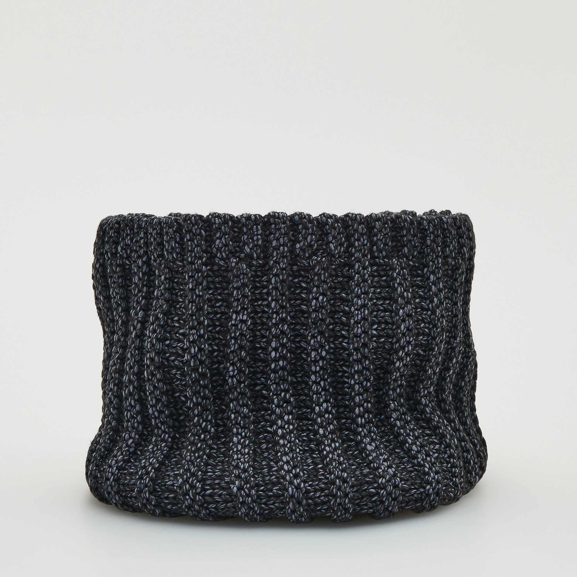 Reserved – Guler din tricot structurat – Bleumarin accessories imagine noua 2022
