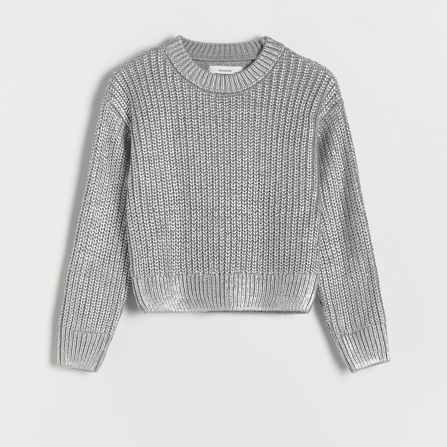Reserved - Girls` sweater - Argintiu