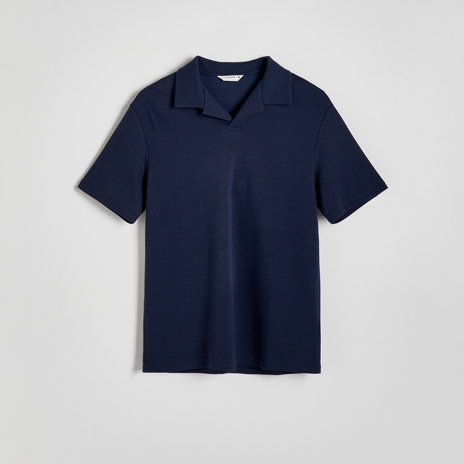 Levně Reserved - Polo košile střihu regular - Tmavomodrá