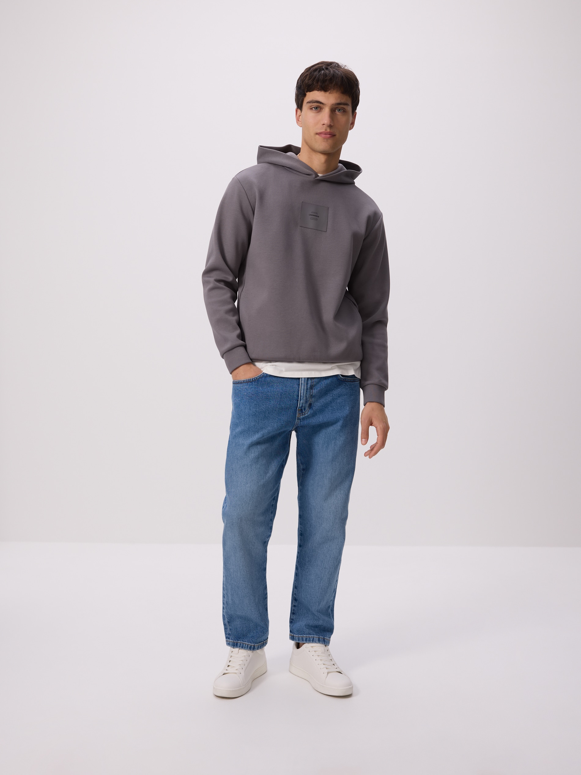 Reserved - Bluza z naszywką - ciemnoszary