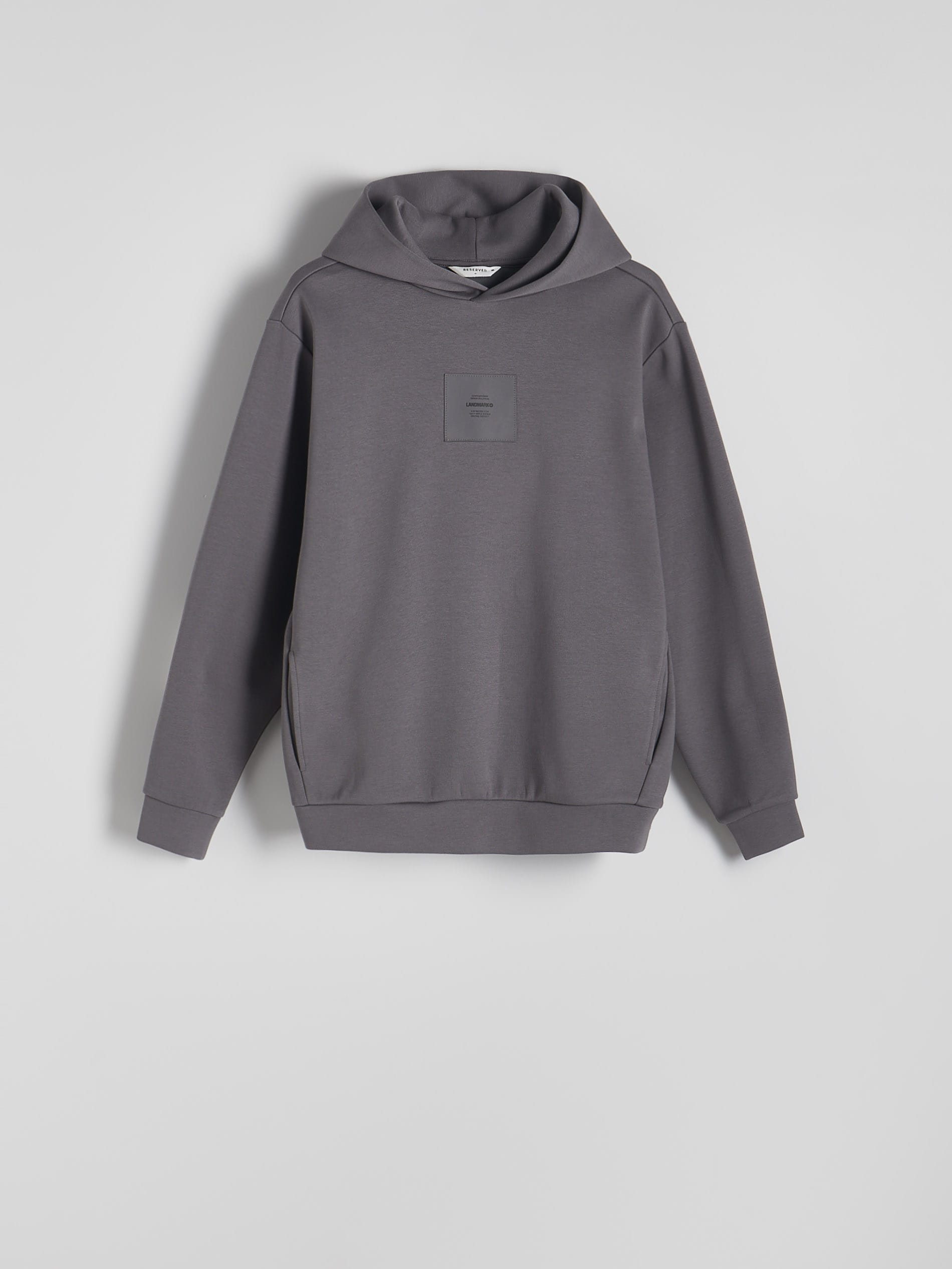 Reserved - Bluza z naszywką - ciemnoszary