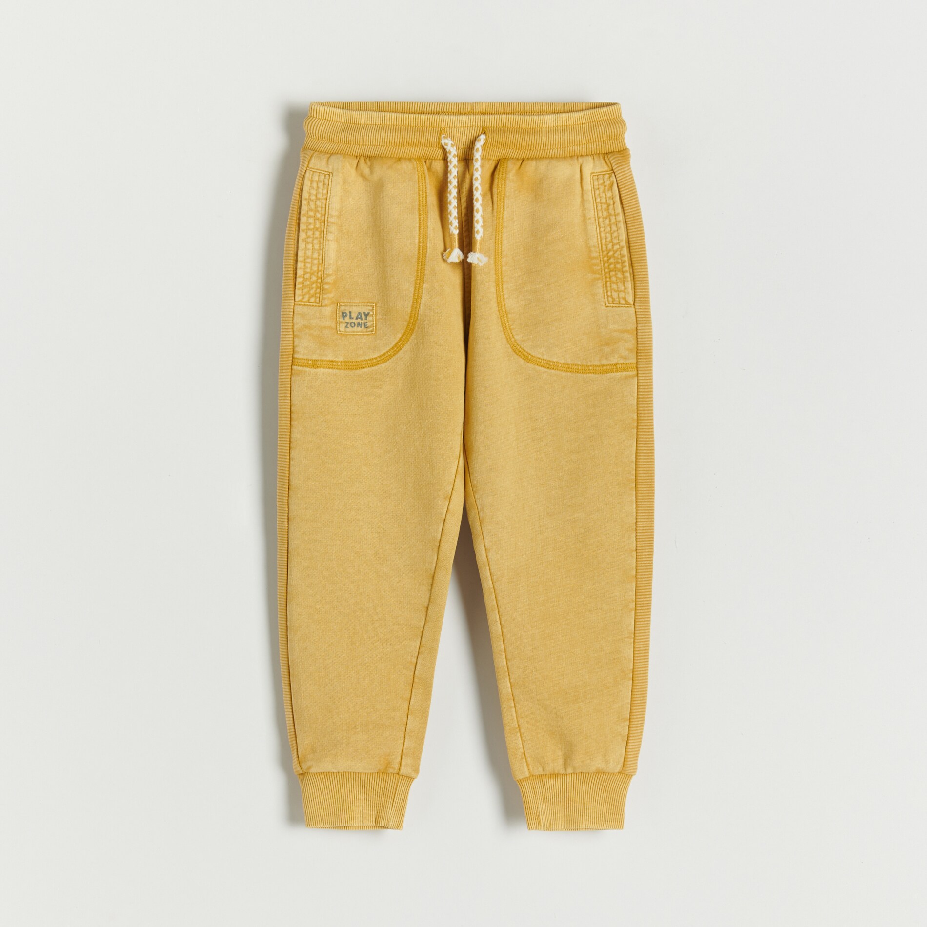 Reserved – Pantaloni jogger de trening, cu dungi laterale – Maro baby imagine noua 2022