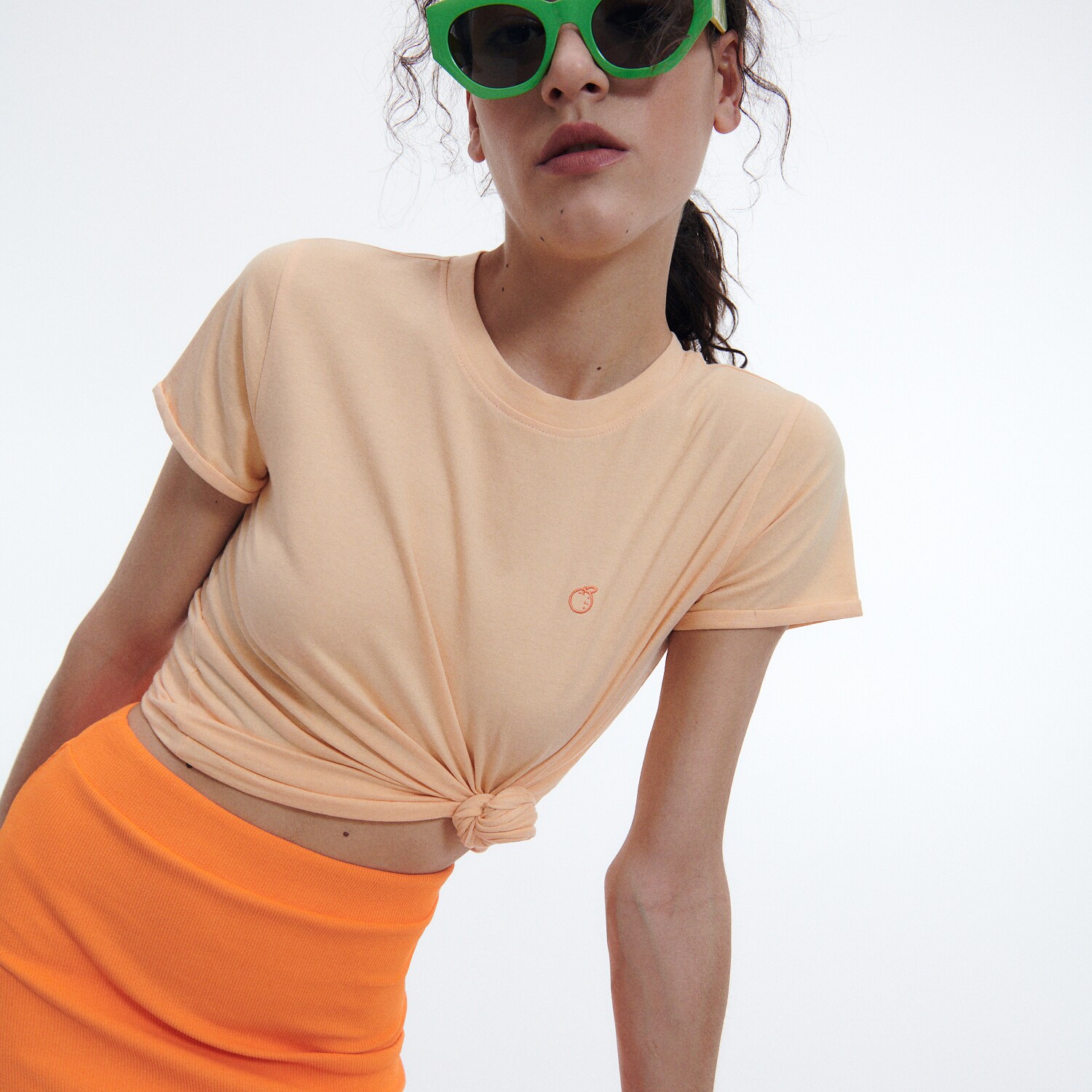Reserved – Tricou slim fit – Oranj clothes imagine noua 2022