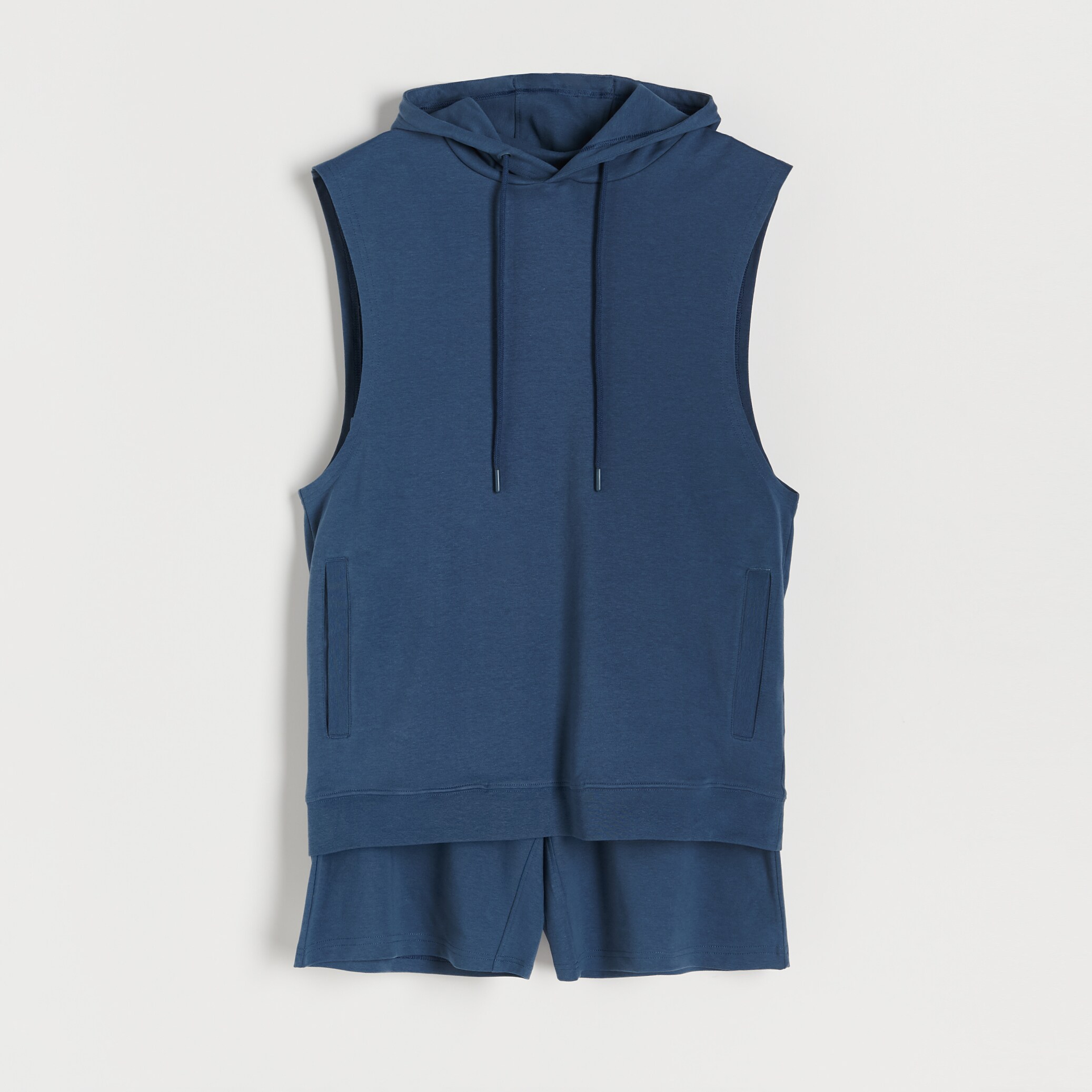 Reserved – Set de pijamale cu top cu glugă – Albastru accessories imagine noua 2022