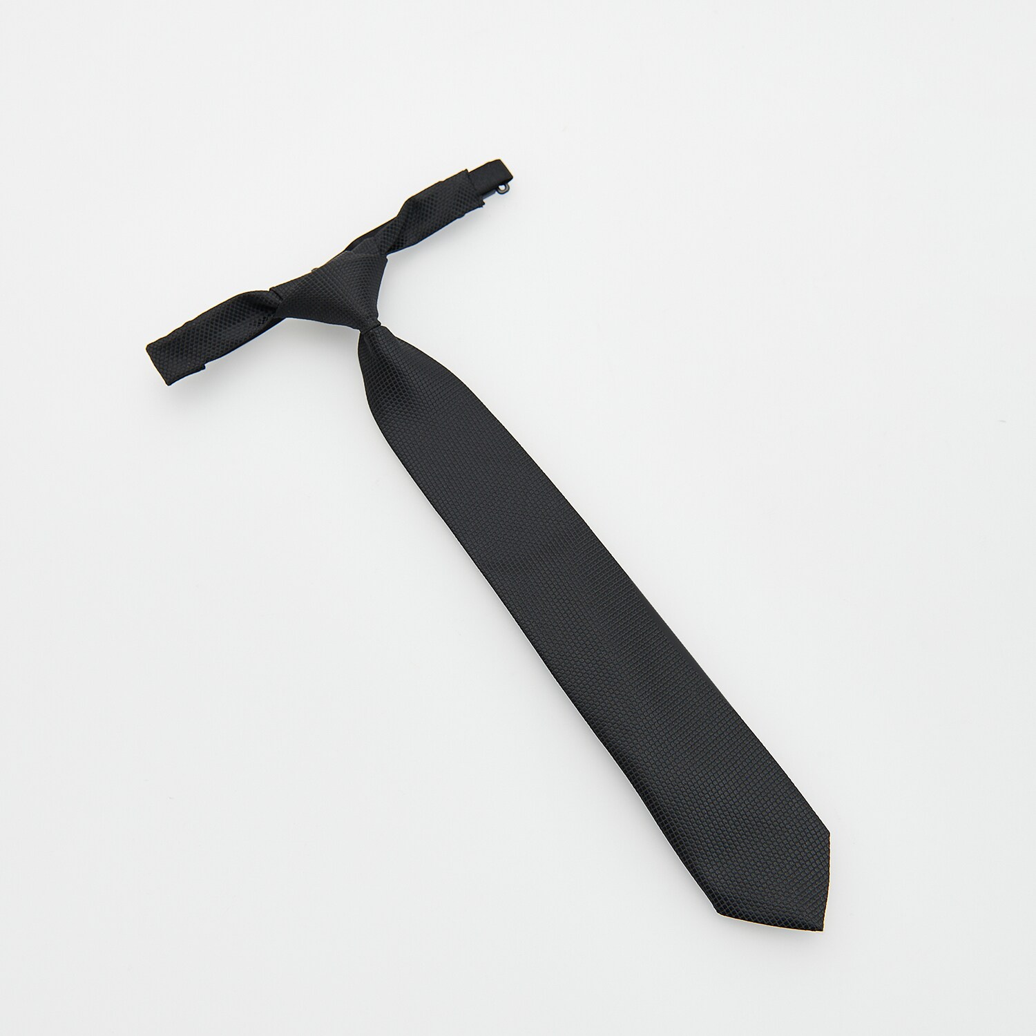Reserved – Cravată cu închidere cu moș și babă – Negru imagine noua 2022
