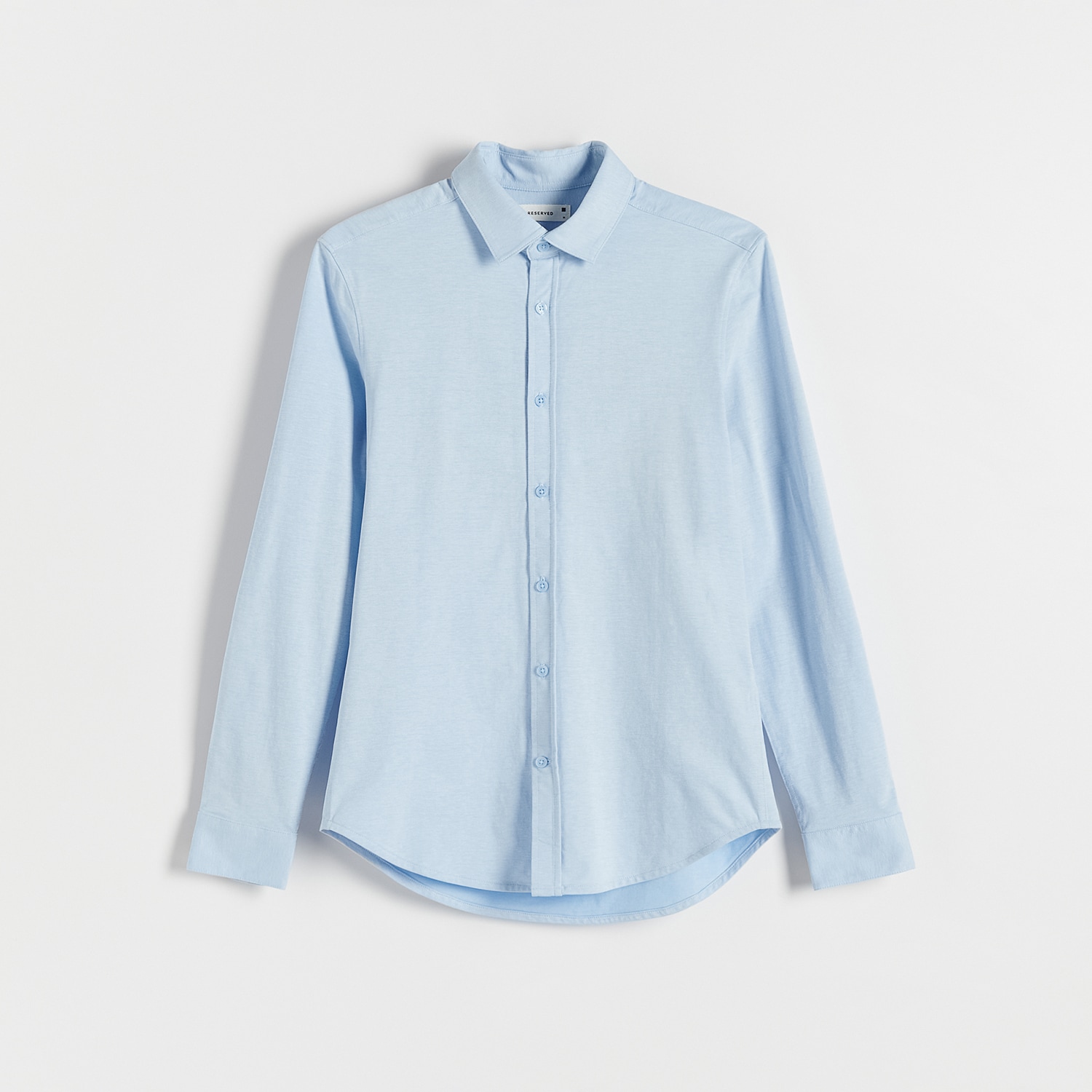 E-shop Reserved - Košeľa slim fit - Modrá