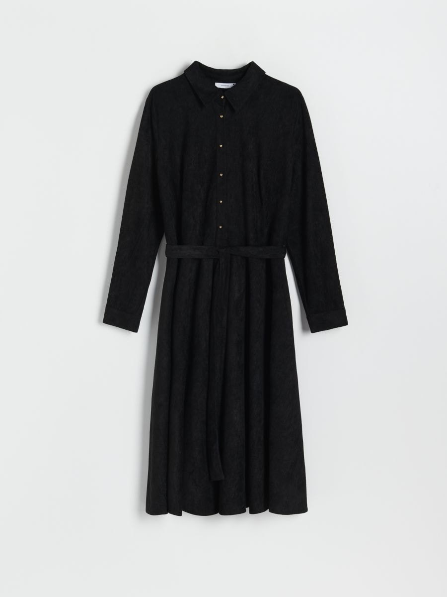 Shirt dress COLOUR black RESERVED 0013P 99X