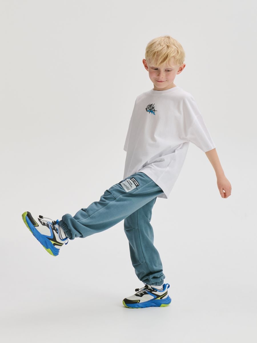 Jogger pantalone ispranog izgleda - steel blue - RESERVED - 3