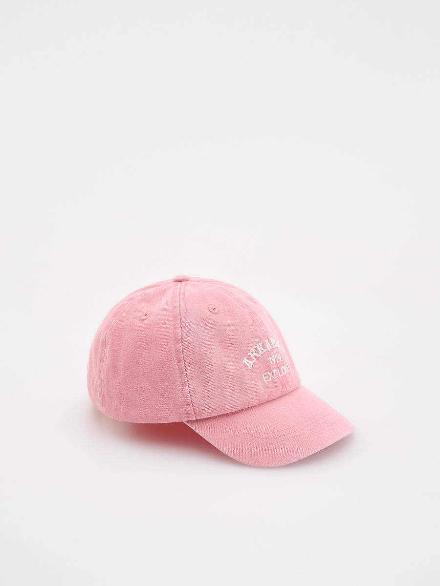 Kačket s vezom - prljavo roze - RESERVED - 2